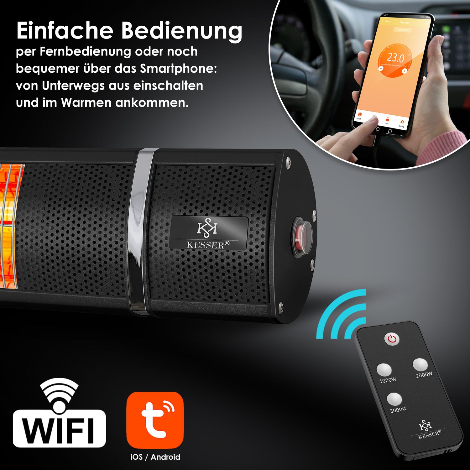 kesser 3000w heizstrahler