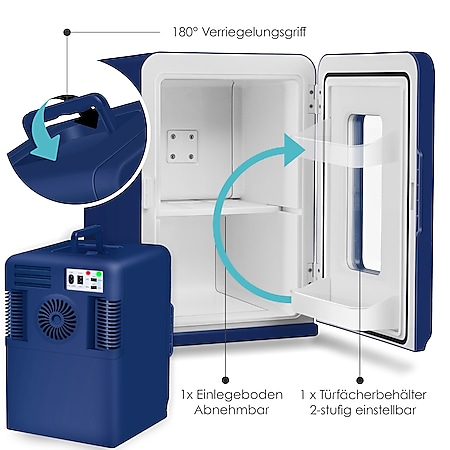 KESSER® 2in1 Mini Kühlschrank Kühlbox 15 Liter Kühl und