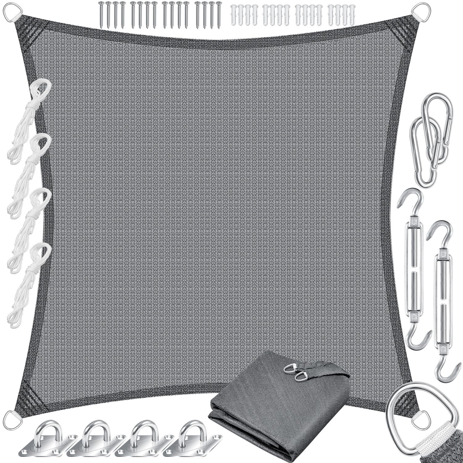 KESSER&reg; Sonnensegel Sonnenschutz Windschutz | HDPE Gewebe | wasserabweisend & windabweisend | 5-Fach quer vern&auml;ht robust & stabil Schattenspender Garten Balkon Terrasse - Bild 1