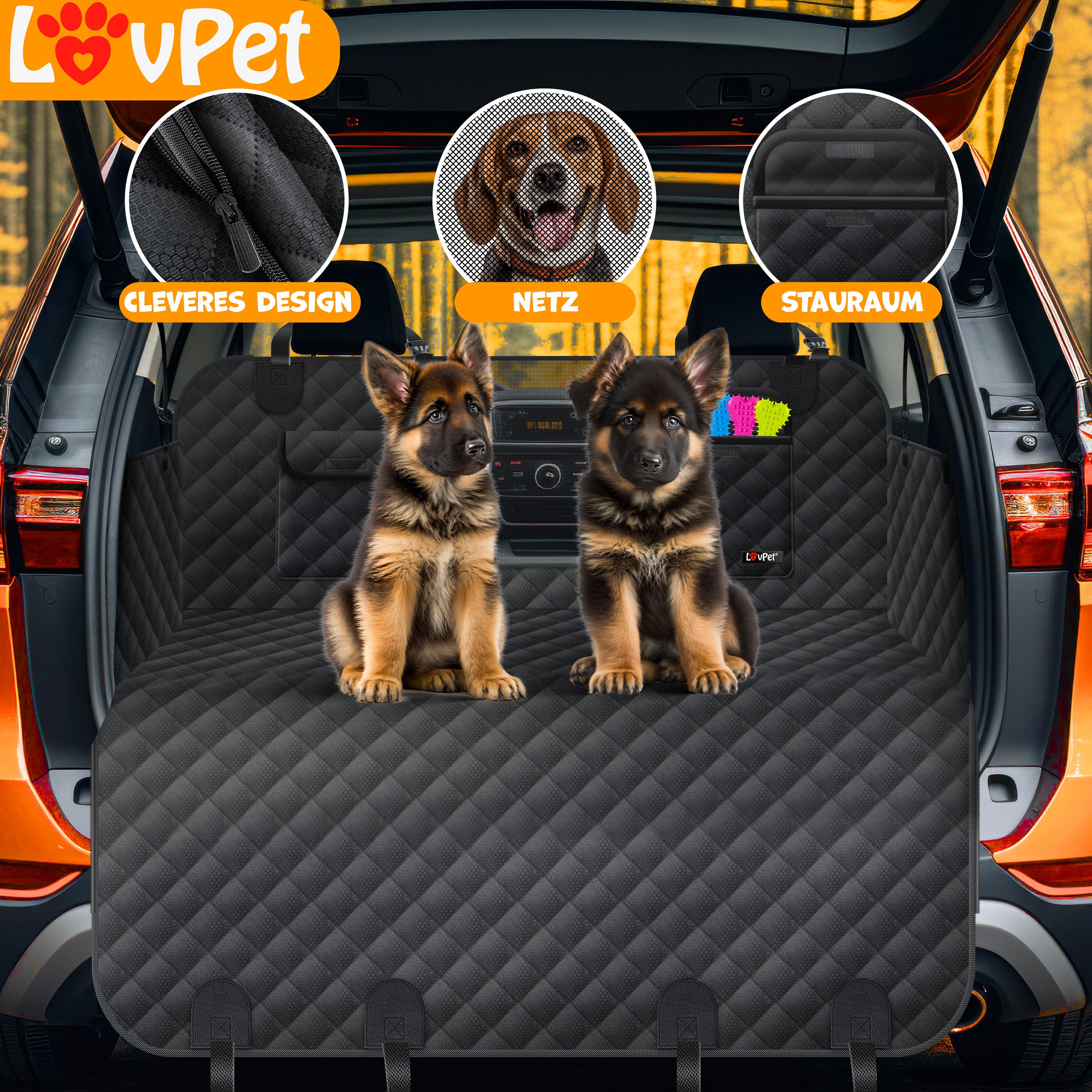 Hundedecke Auto Rückbank für Peugeot e-208 (Elektro) 2019