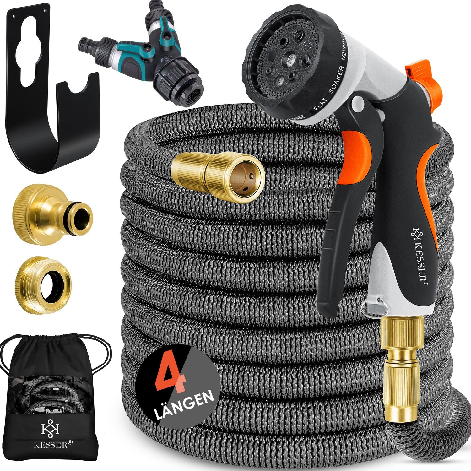 KESSER® Premium Gartenschlauch Flexibler Wasserschlauch dehnbarer Flexischlauch | 04255598327039