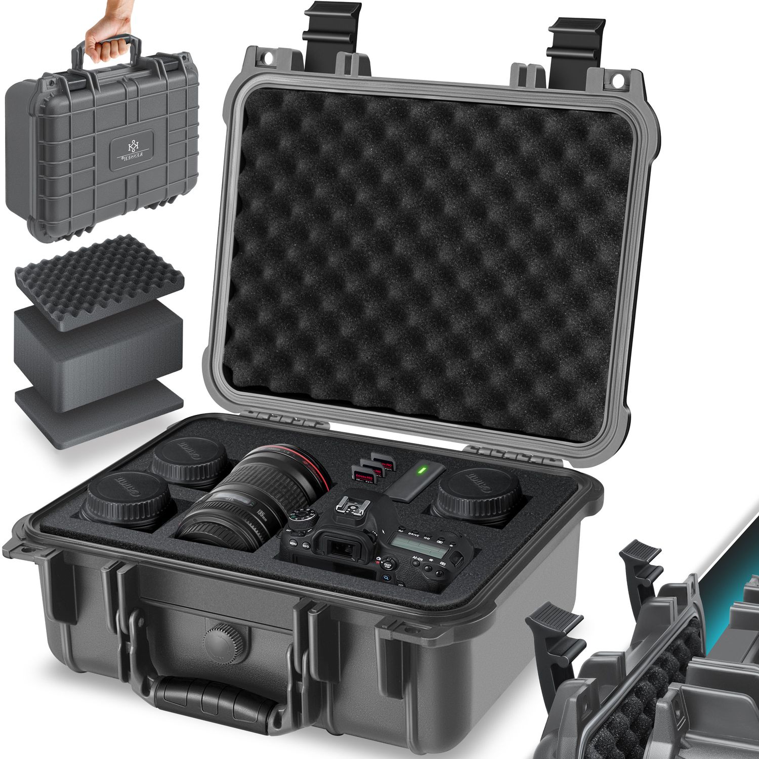 KESSER&reg;  Fotokoffer | Kamerakoffer | Transportkoffer | Schutzkoffer Kamera | Schaumstoff - Bild 1