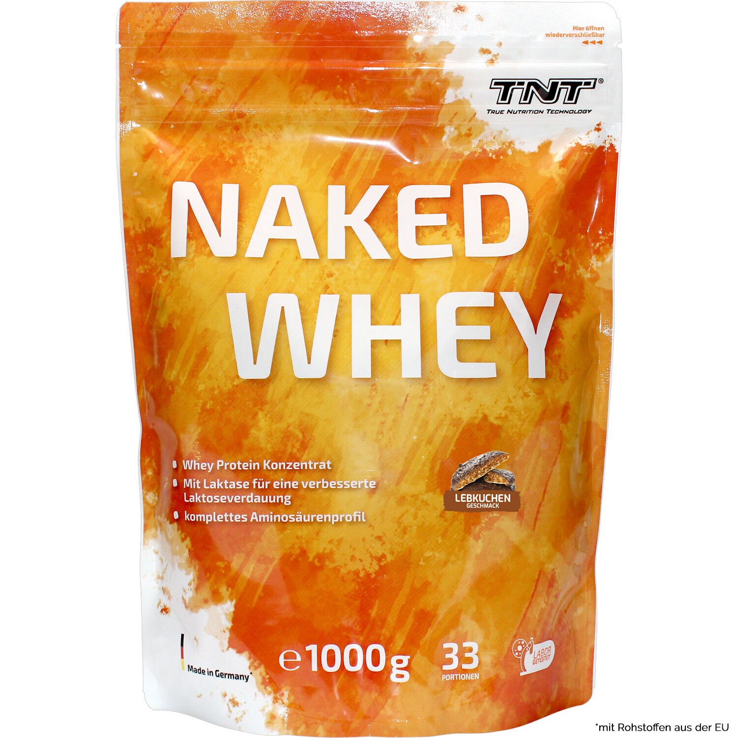 TNT Naked Whey Protein Konzentrat mit Laktase - Bild 1
