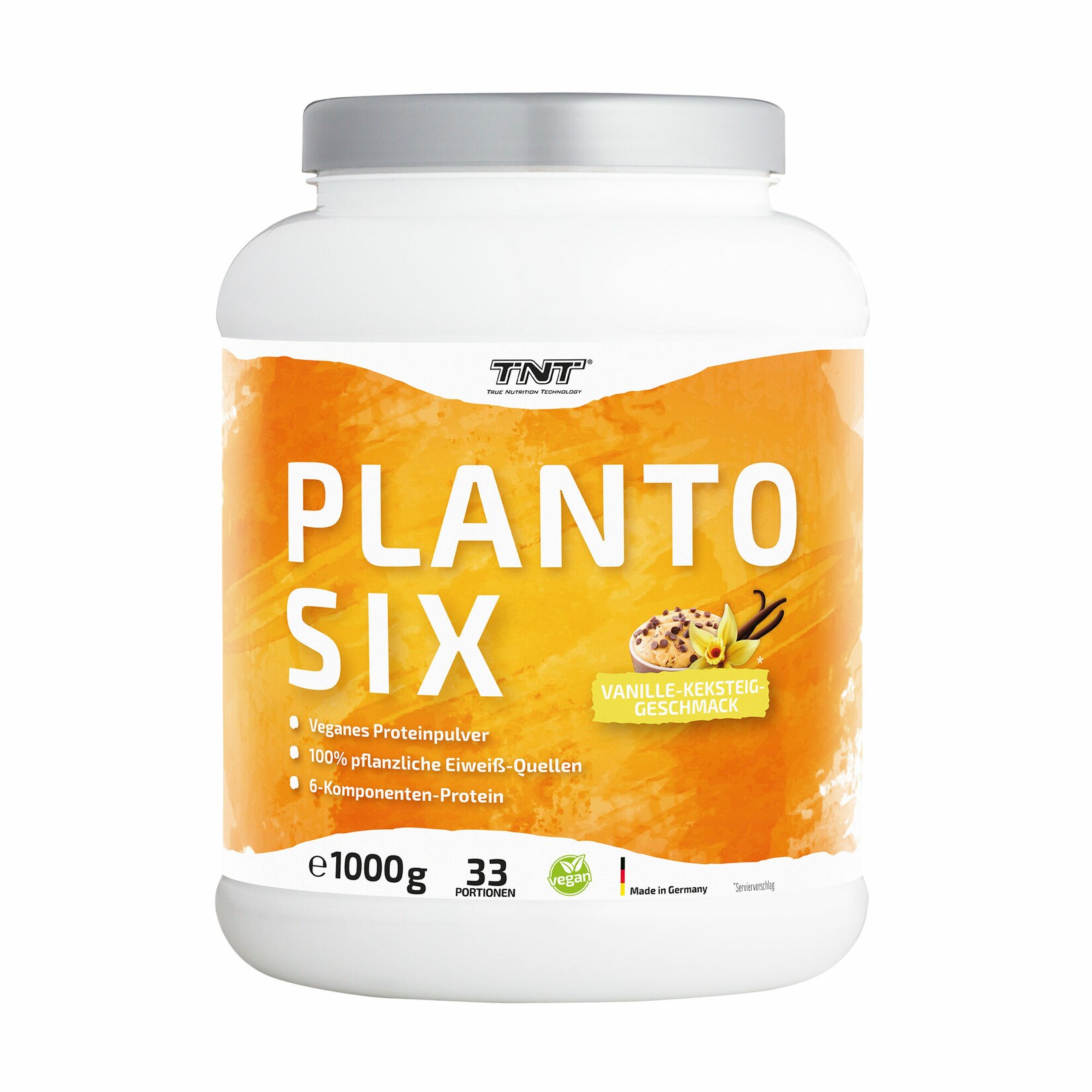 TNT Planto Six veganes Mehrkomponenten Protein aus 6 Eiweißquellen, super cremig