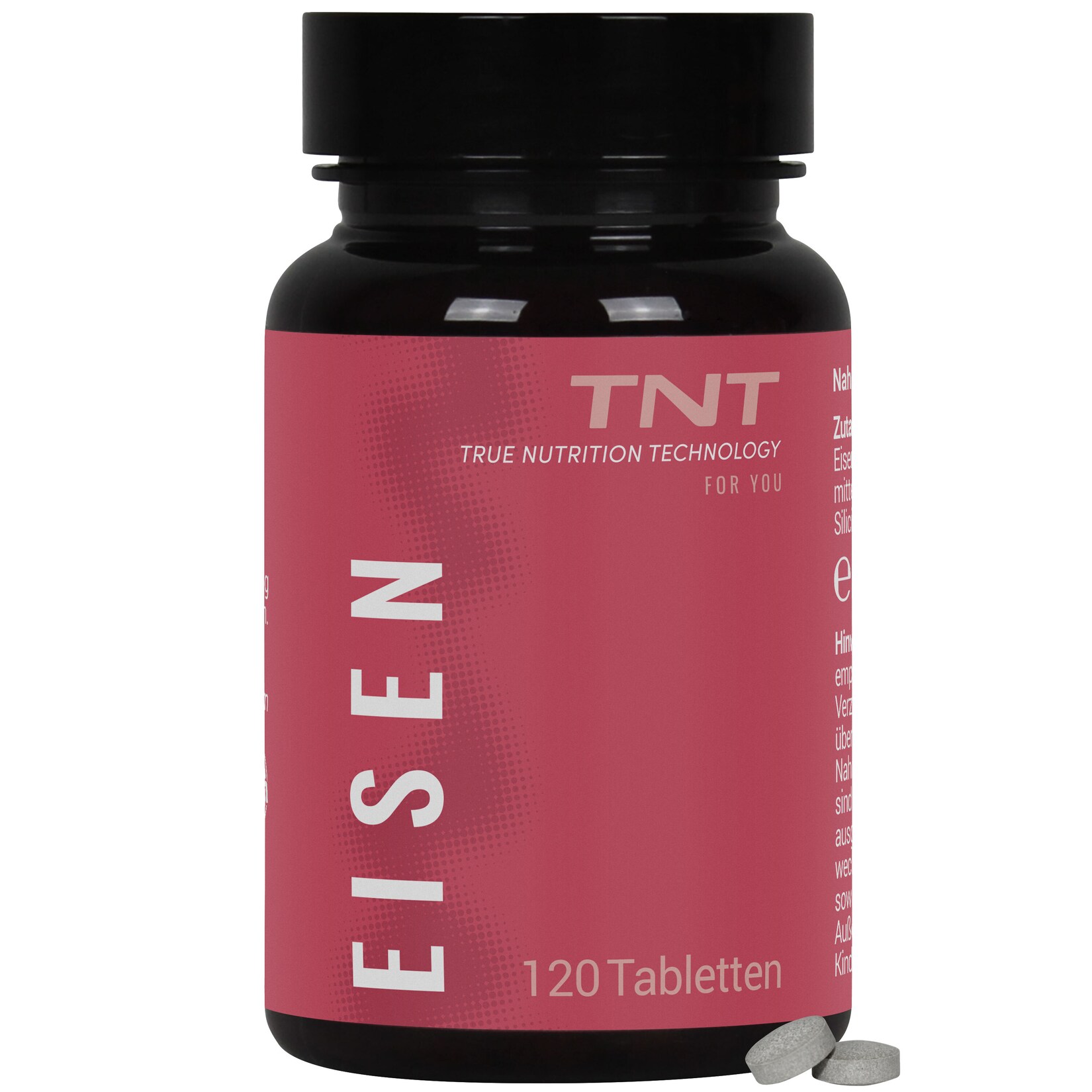 TNT Eisen 18mg. Trägt u.a.  zur Verringerung von Müdigkeit und Erschöpfung bei. | 04260677731560
