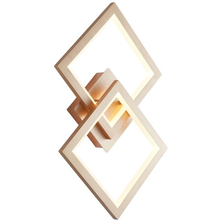 BRILLIANT Lampe, Gwyn bei kaufen Wand- Deckenleuchte online integriert, LED Netto A und alu/gold, LED 3000K), 18W Metall/Kunststoff, 1x (950lm