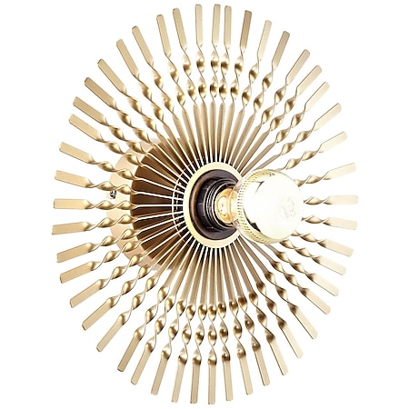 BRILLIANT Lampe, Mendoza Wandleuchte 33cm gold, Metall, 1x A60, E27, 40W,Normallampen (nicht enthalten) - Bild 1