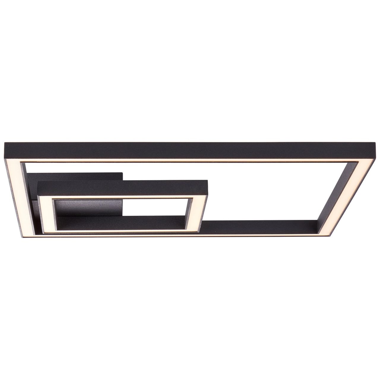 BRILLIANT Lampe, Quon LED Wand- und Deckenleuchte 40x40cm schwarz, Metall/Kunststoff, 1x 23W LED integriert, (2300lm, 3000K), A - Bild 1