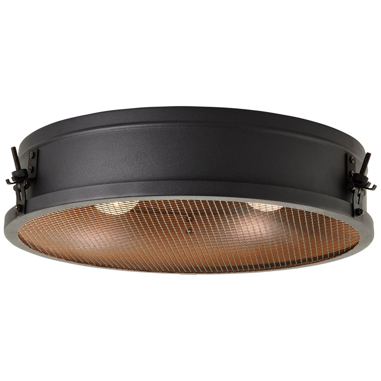 BRILLIANT Lampe, Zois Deckenleuchte 42cm schwarz korund, Metall, 2x A60, E27, 28W,Normallampen (nicht enthalten) - Bild 1