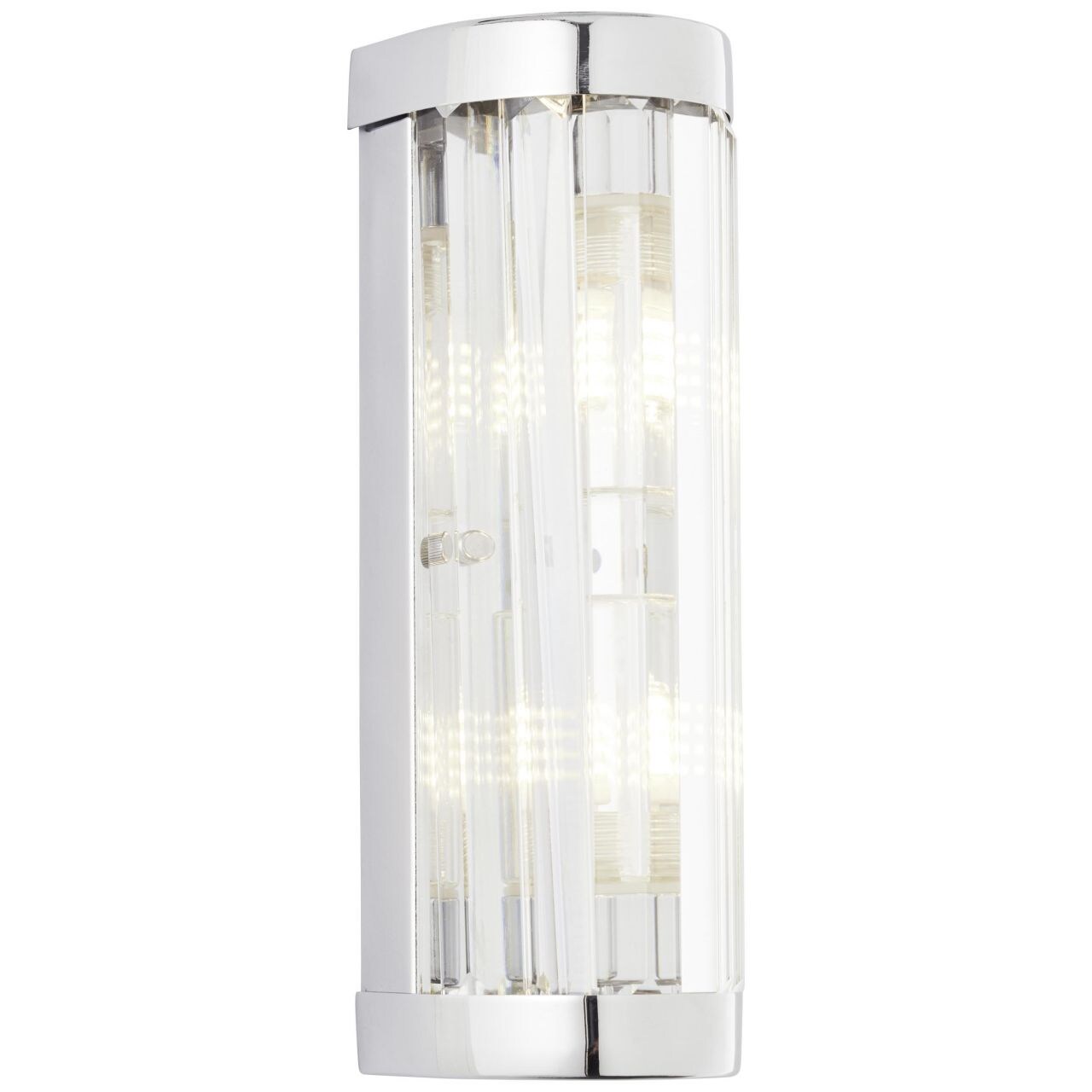 BRILLIANT Lampe, Lemont Wandleuchte 30cm chrom, Metall/Glas, 2x QT14, G9, 18W,Stiftsockellampen (nicht enthalten)