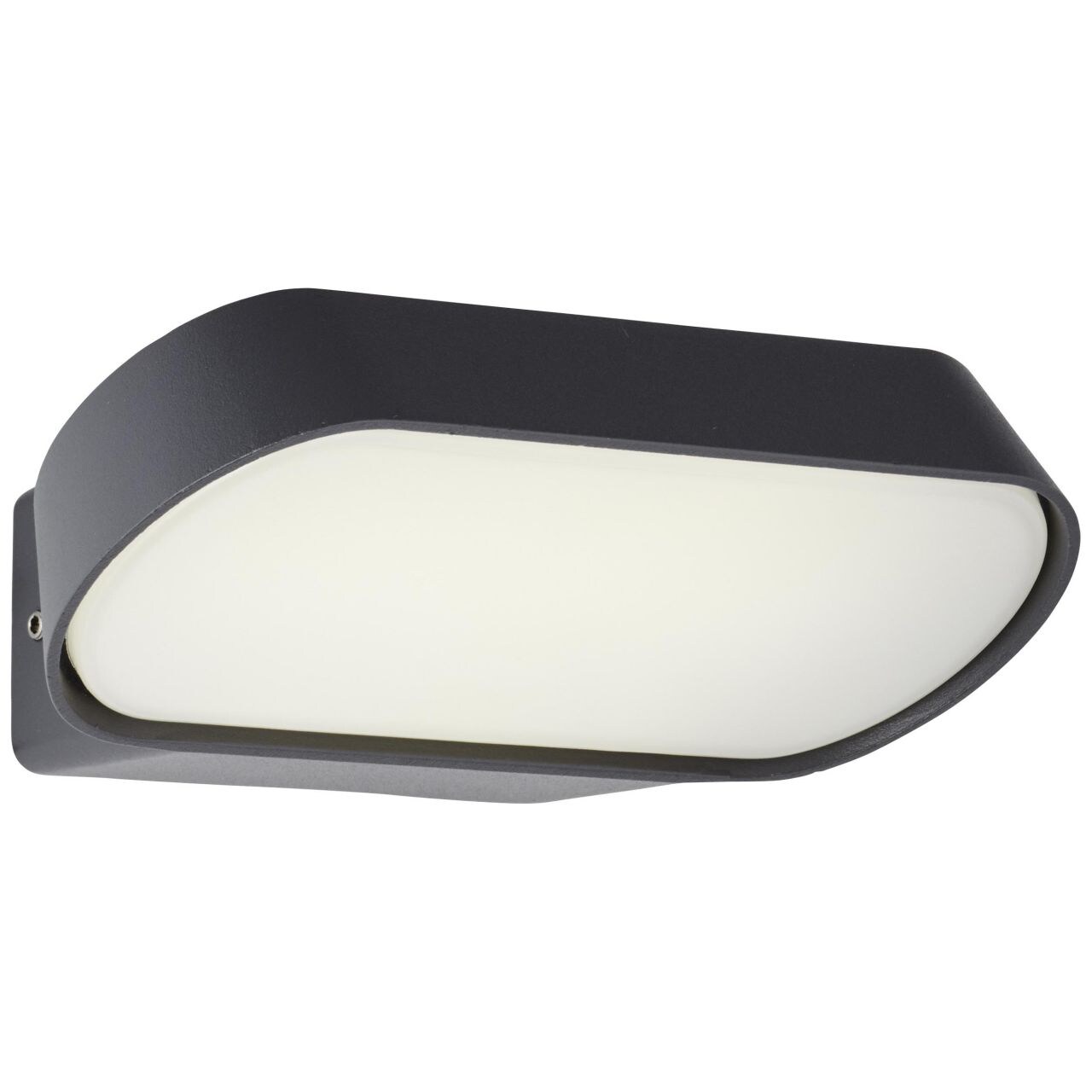 BRILLIANT Lampe, Samira LED Au&szlig;enwandleuchte schr&auml;g schwarz matt, Metall/Kunststoff, 1x 7W LED integriert, (720lm, 4000K), A+ - Bild 1