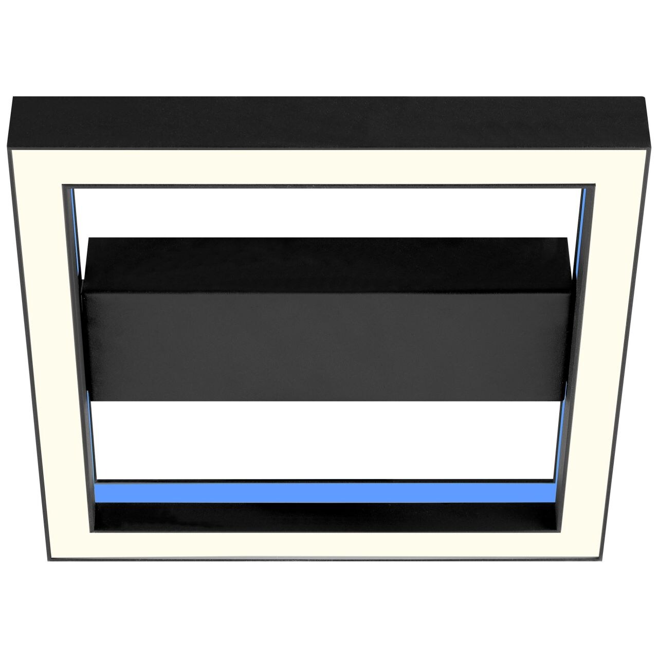 BRILLIANT Lampe, Icarus LED Wand- und Deckenleuchte 30x30cm sand/schwarz, Metall/Kunststoff, 1x 18W LED integriert, (1260lm, 2700-6200K), A - Bild 1