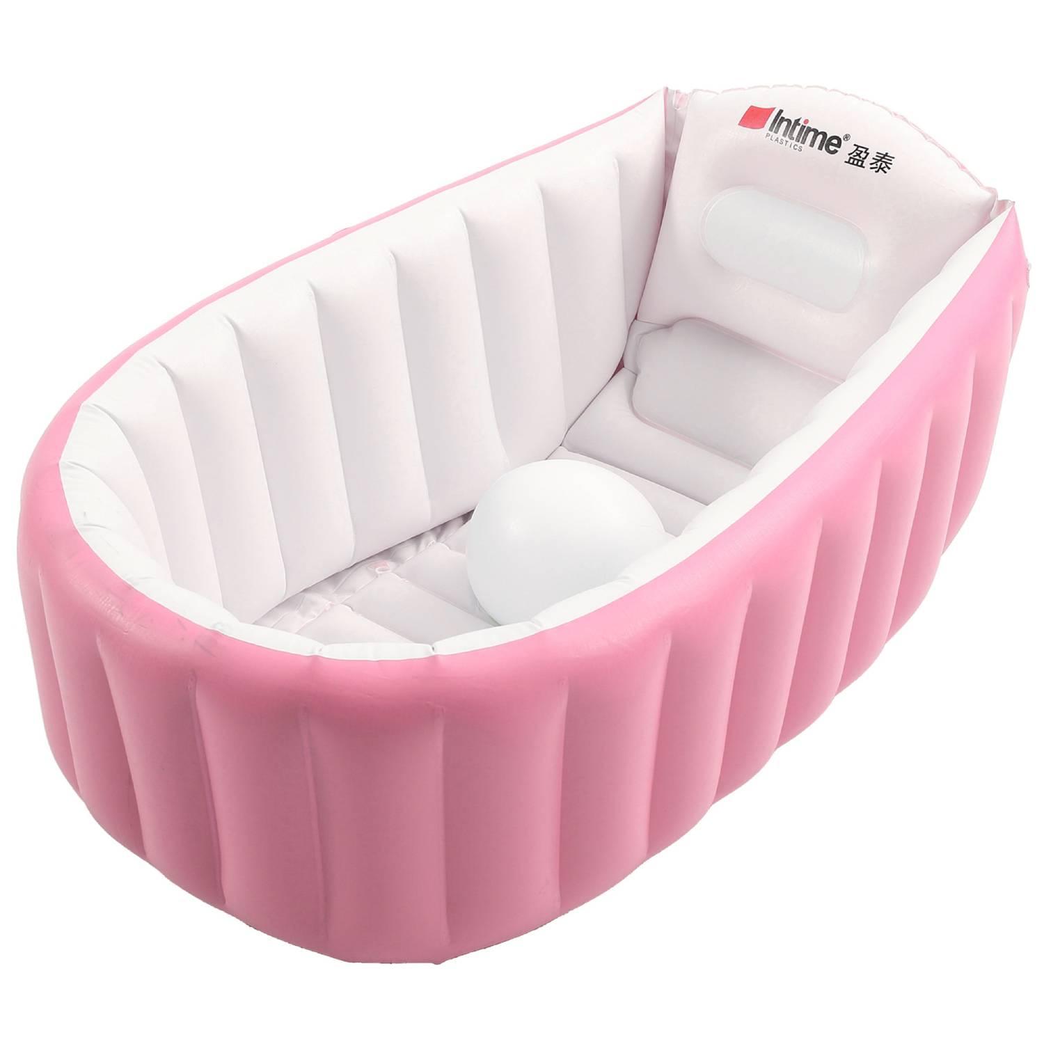 Aufblasbare Badewanne f&uuml;r Babys - Rosa - Bild 1