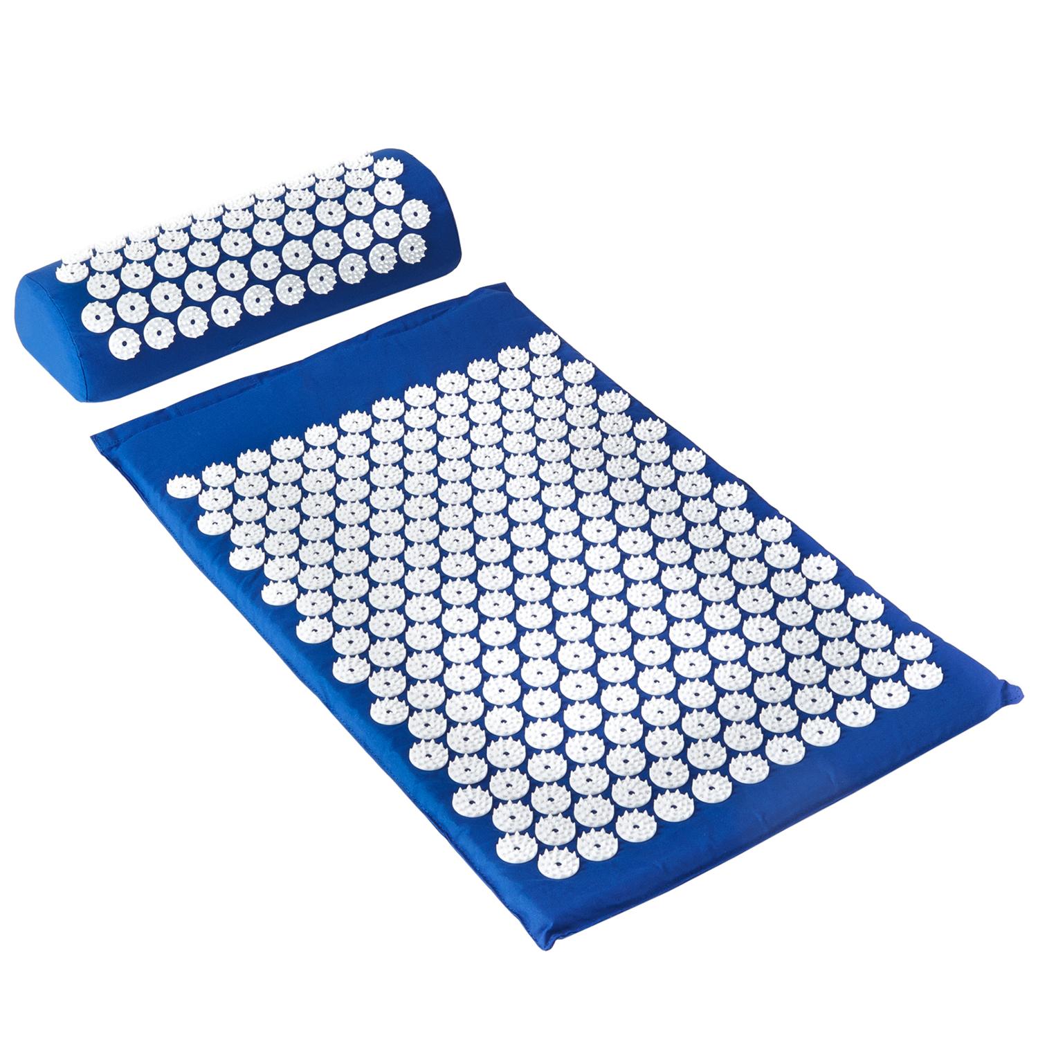 Akupressurmatte und Akupressurkissen - Blau - Bild 1