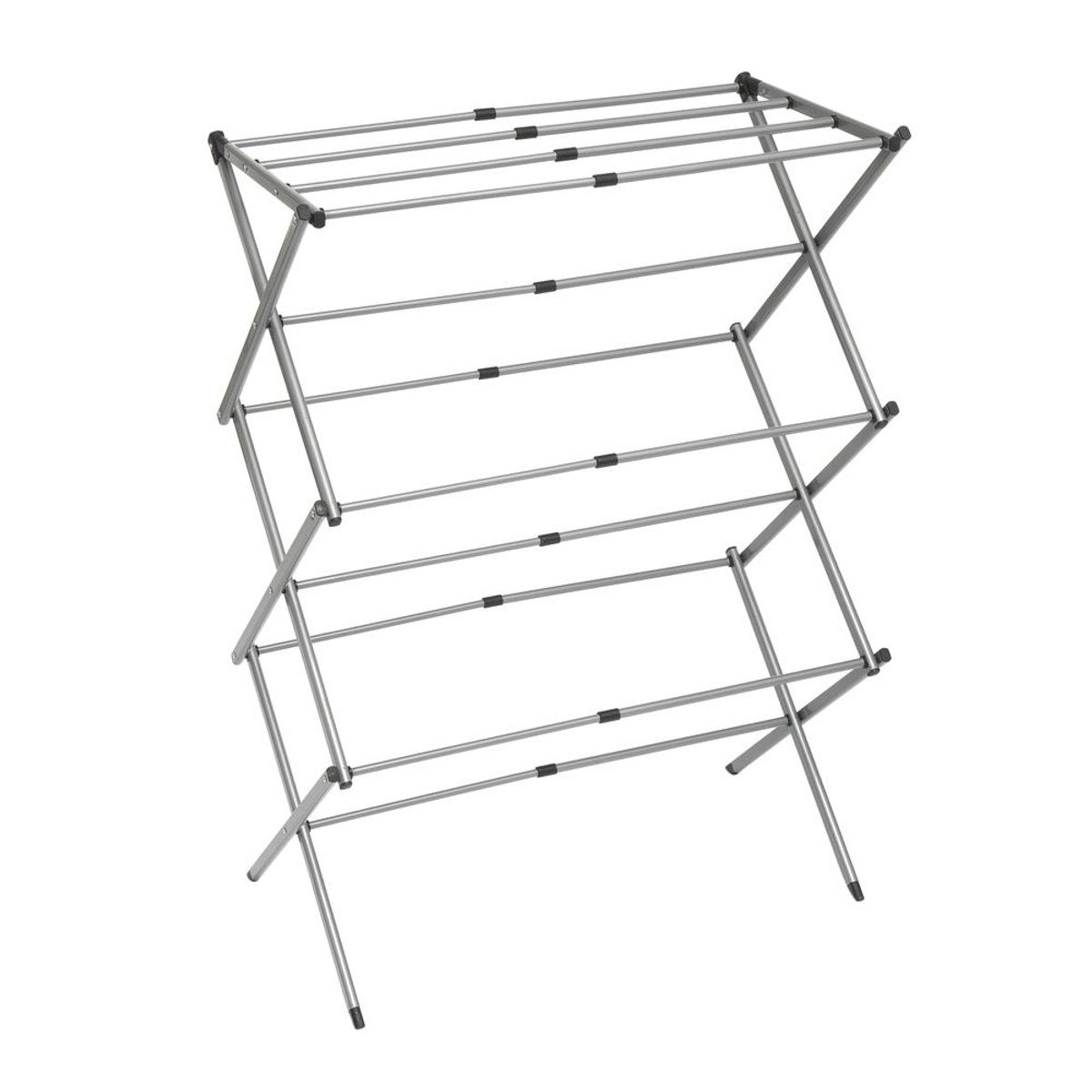 Zusammenklappbarer und ausziehbarer Metall-W&auml;schest&auml;nder mit 3 H&ouml;henstufen Cloxy InnovaGoods 11 Stangen - Bild 1