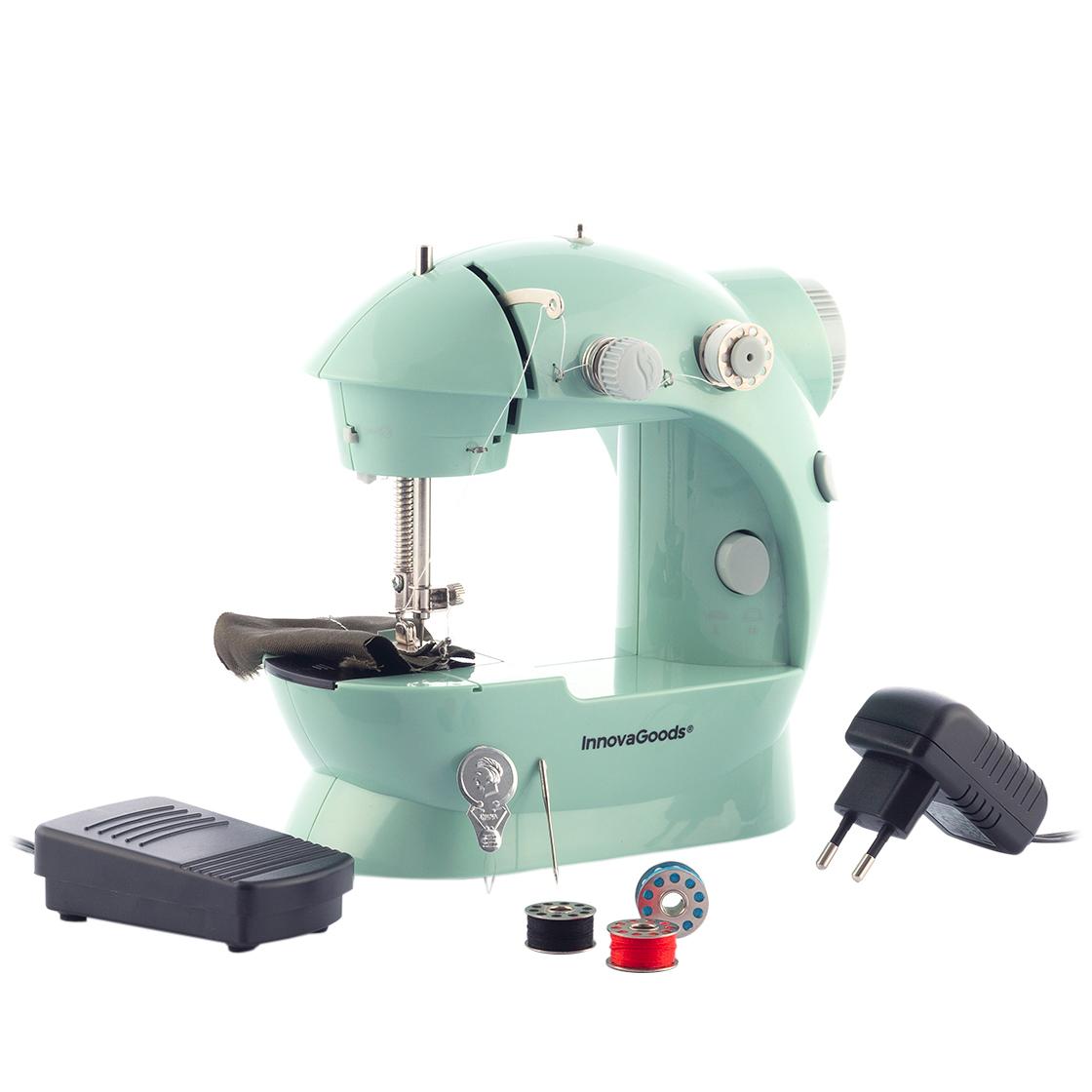 Tragbare Mini-N&auml;hmaschine mit LED, Fadenschneider und Zubeh&ouml;r Sewny InnovaGoods - Bild 1