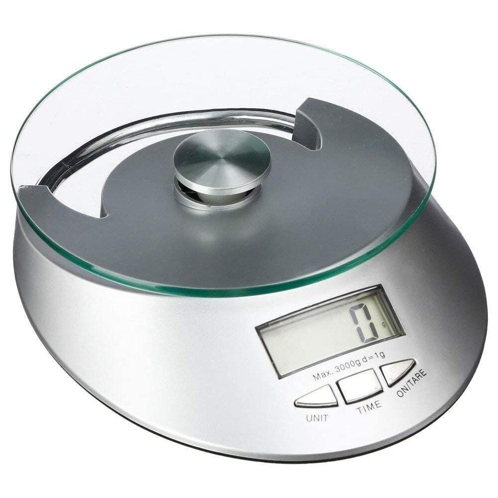 Digitale Küchenwaage – Glas/Metall | 03560236990218