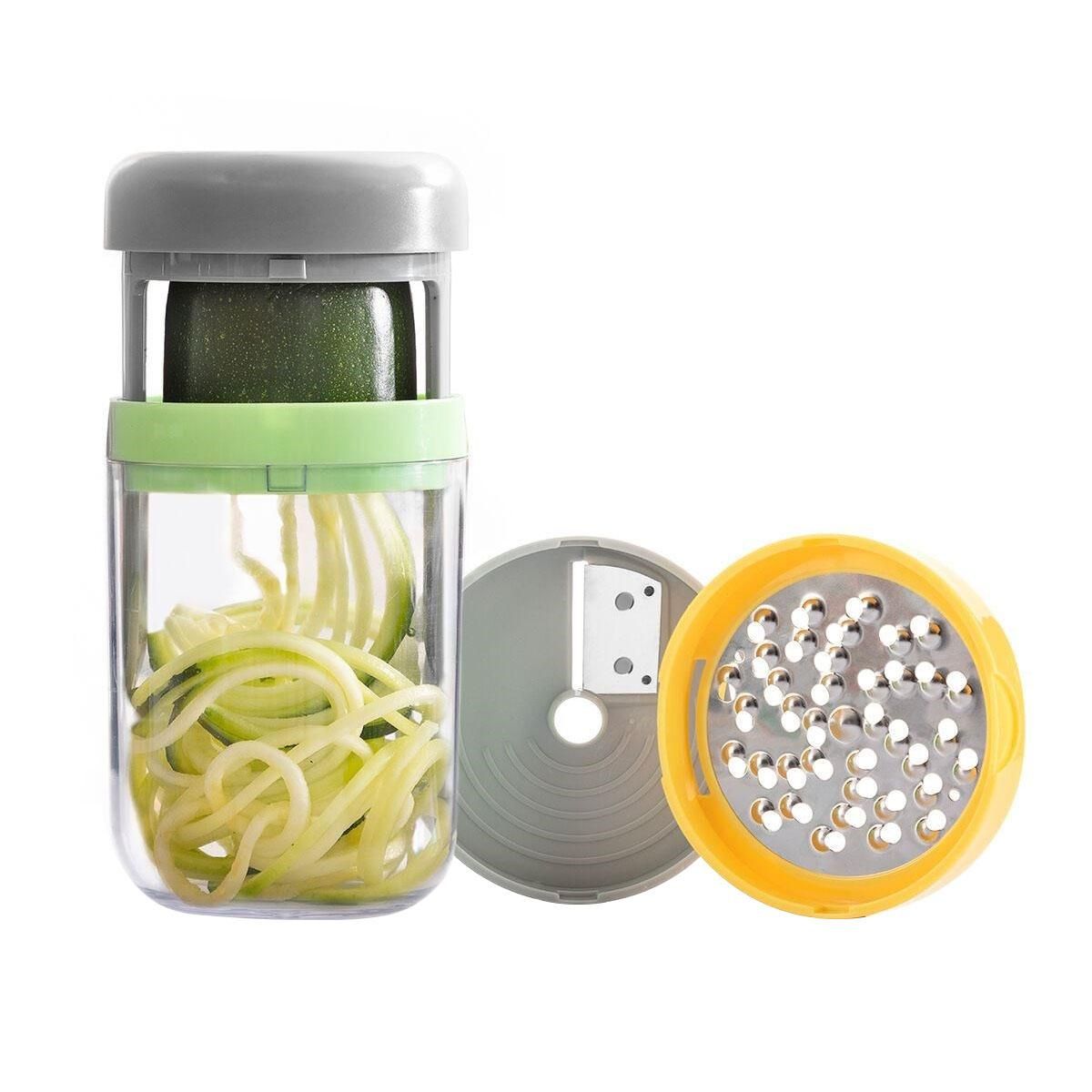 Gem&uuml;se -Spiralschneider und -Reibe mit Rezepten Vigizer InnovaGoods - Bild 1