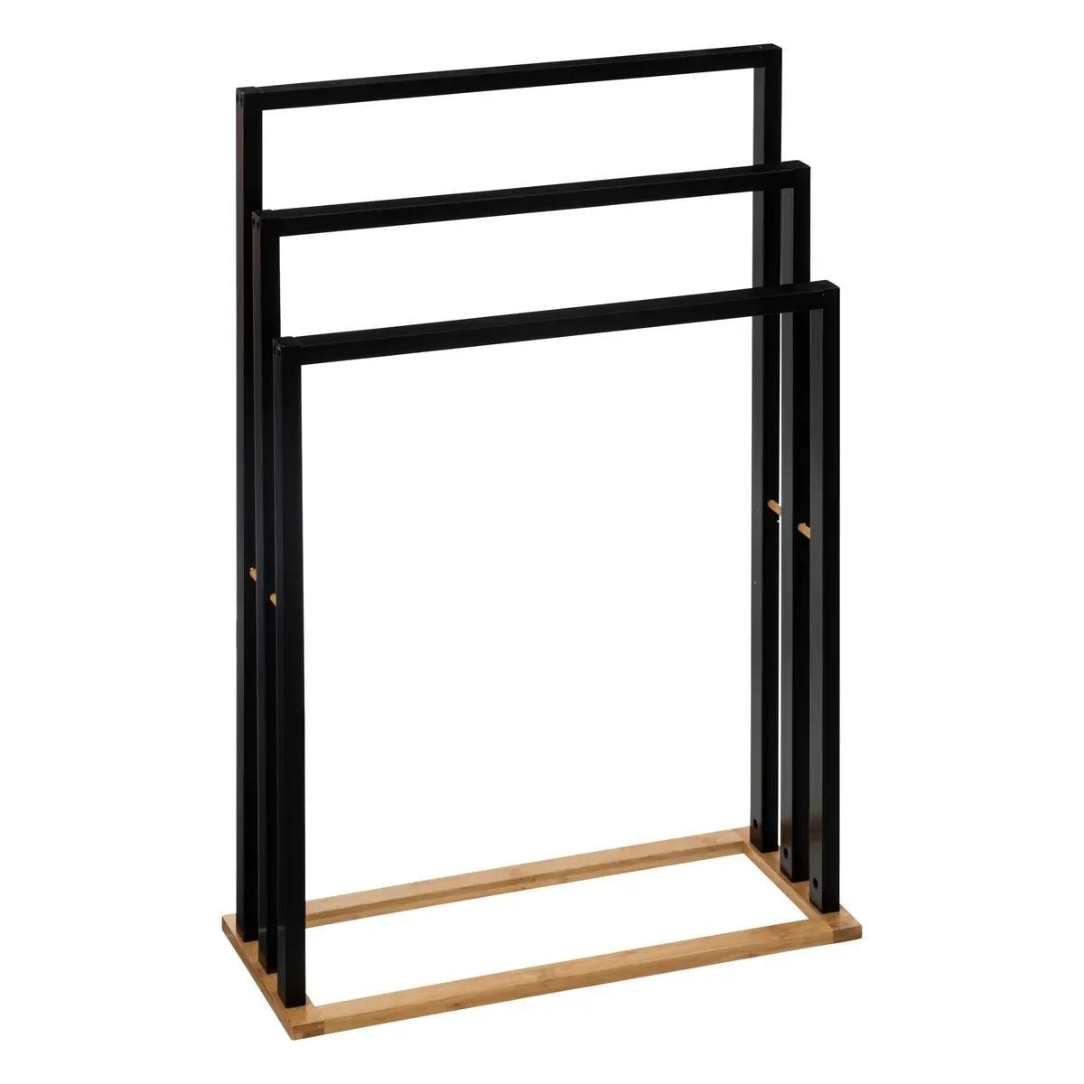 Handtuchhalter - Bambus - Schwarz - Bild 1