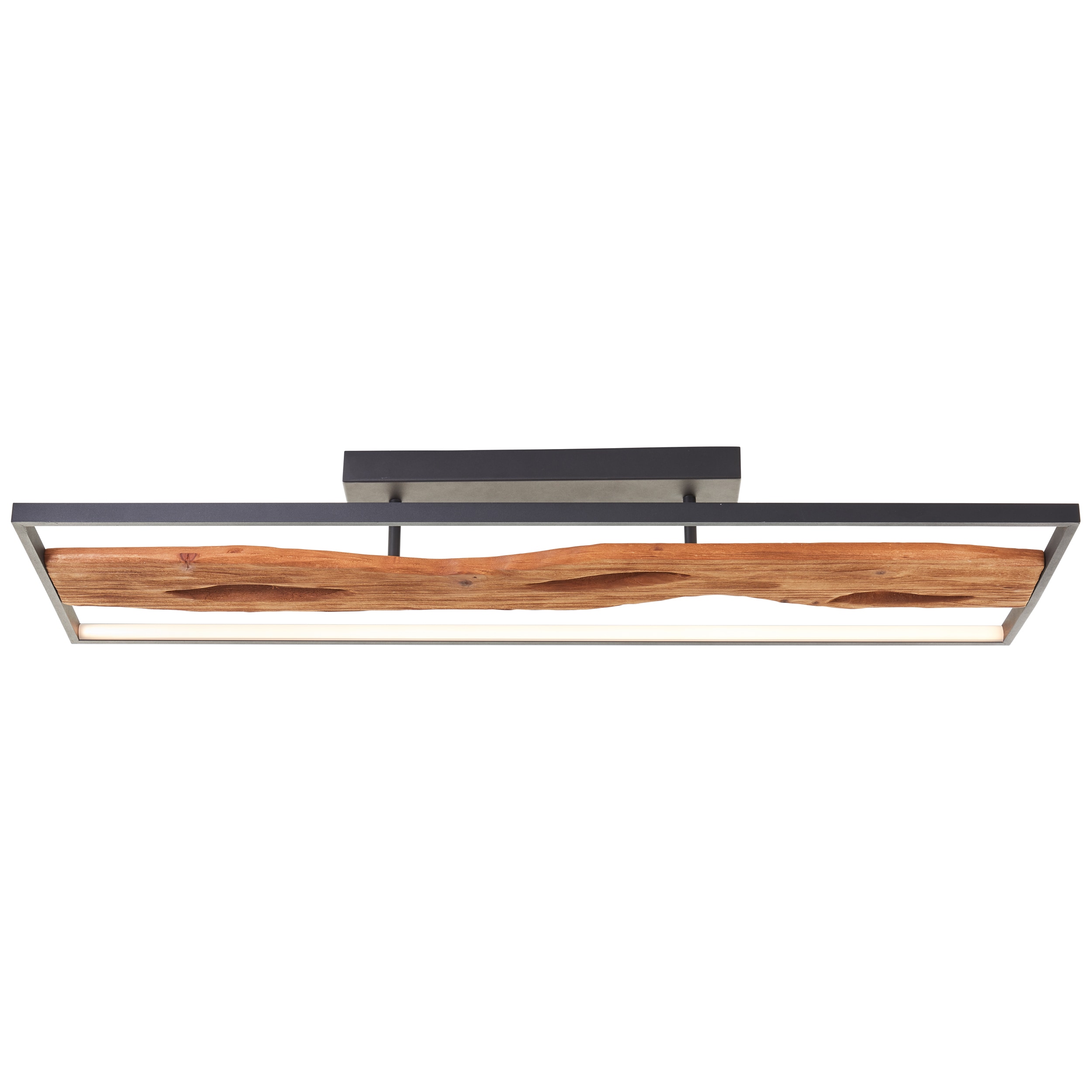 Brilliant LED Deckenleuchte Chaumont LED Deckenlampe , 100x14x30 cm , 6600 lm 3000 K , Metall/Holz/Kunststoff - Bild 1