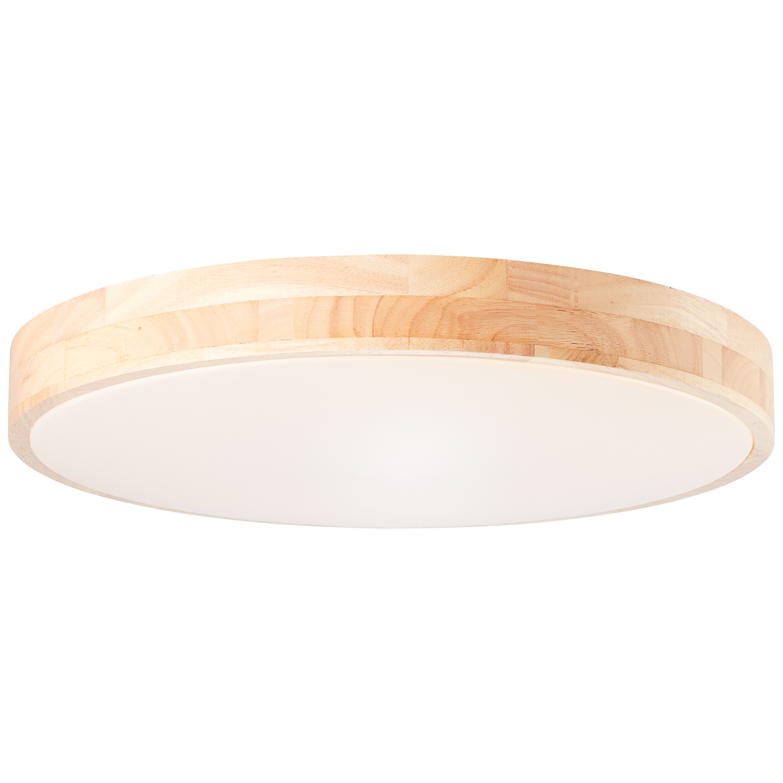 Brilliant LED Deckenleuchte Slimline D 50 cm , 3800 lm , 3000-6500 K , CCT , dimmbar , Holz hell/wei&szlig; - Bild 1