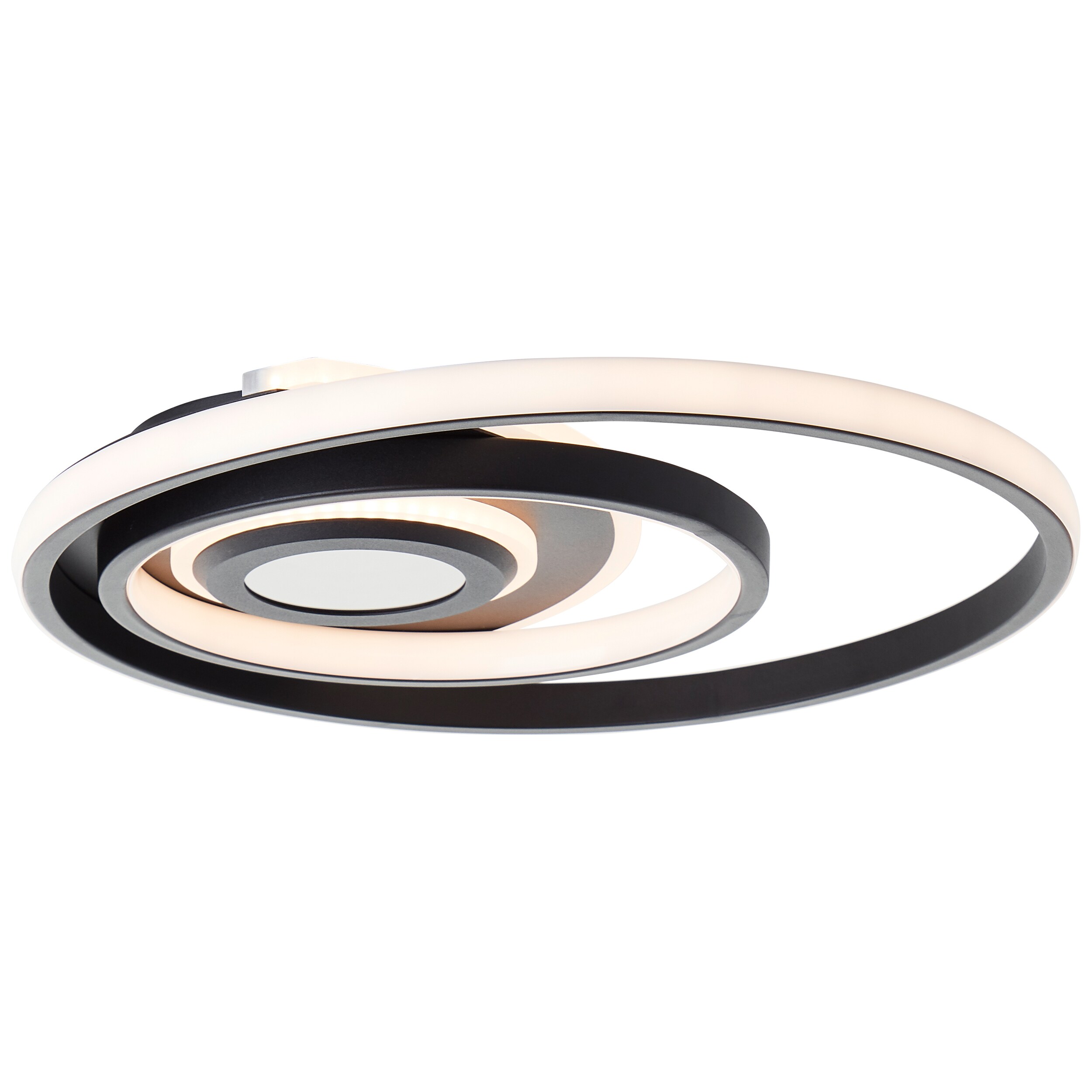 Brilliant LED Deckenleuchte Opame LED Deckenlampe, 42 cm, 4400 lm, dimmbar, 3000-6500 K, Metall, schwarz - Bild 1