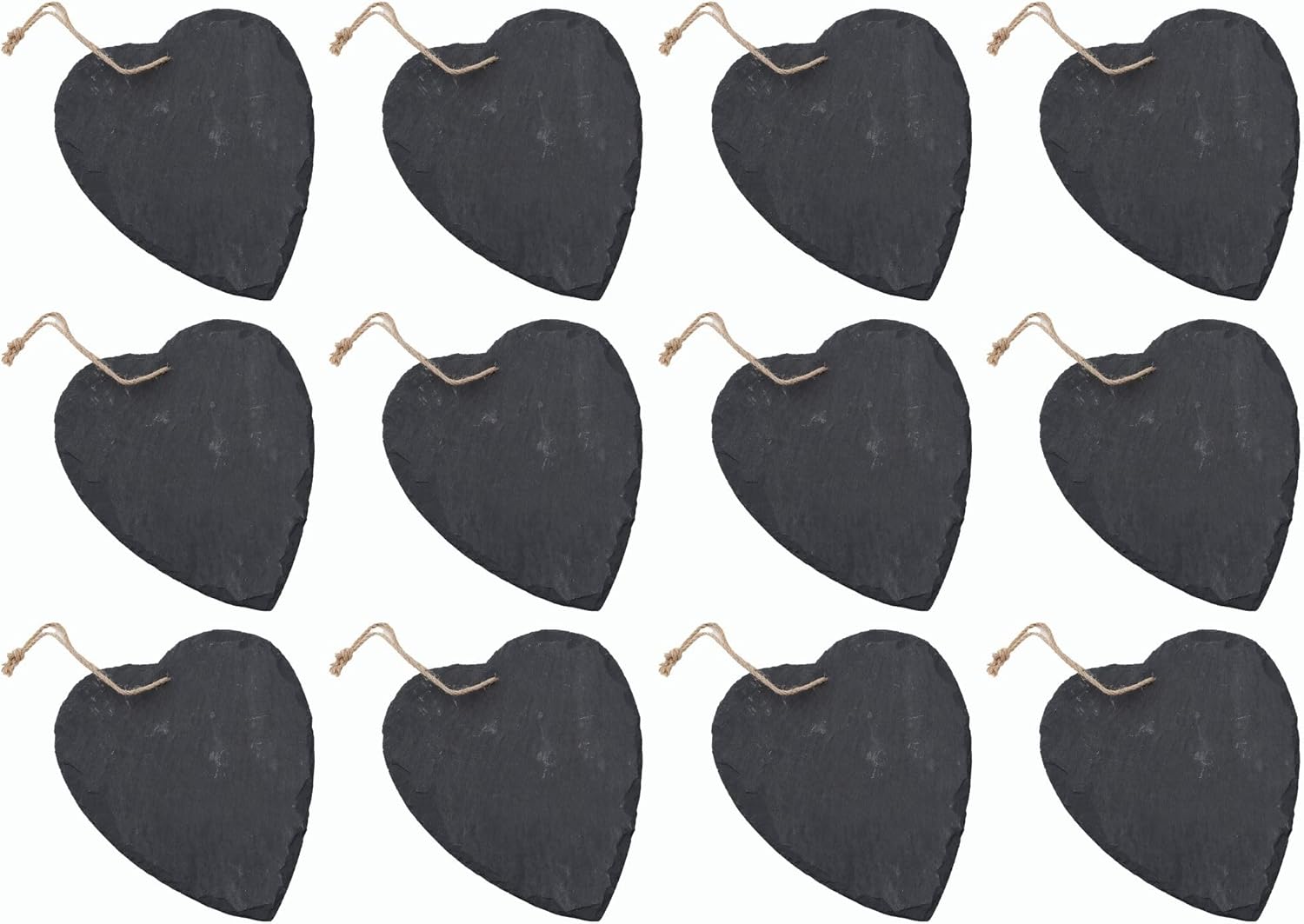 Pflanzenschilder 12x 4er Set Schiefer zum Beschriften Kr&auml;uterschilder Kr&auml;uterstecker (12, 4er Satz Schieferstecker) - Bild 1