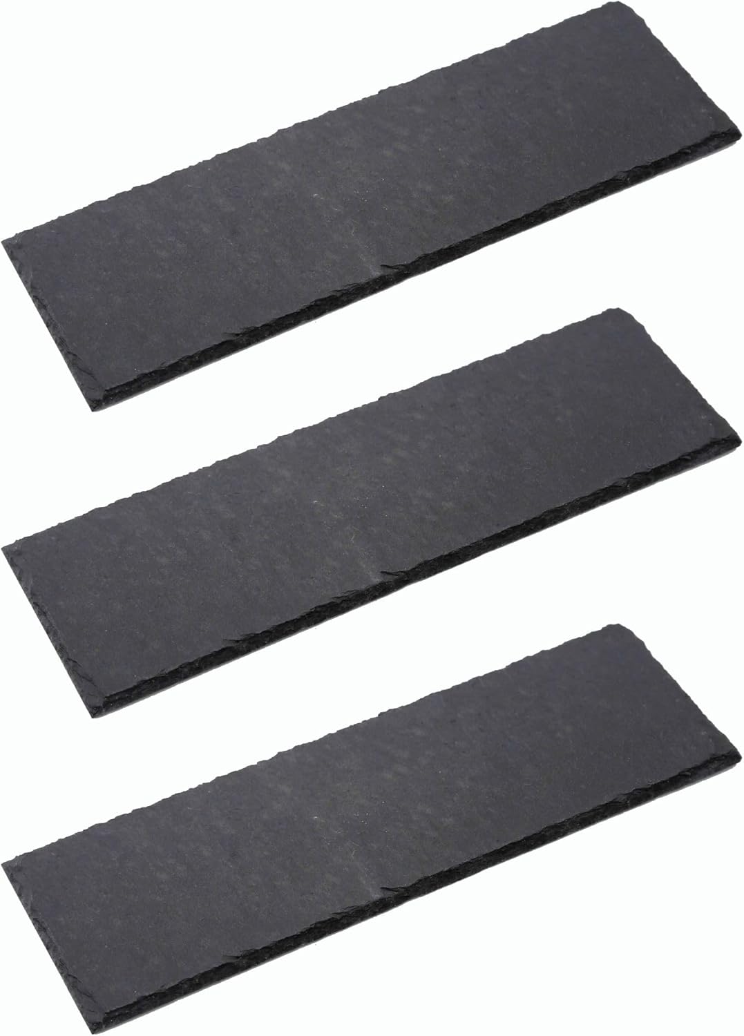 3x Schieferplatten I rechteckig I 40x30x0,5 cm I Sushi Platte Steinteller Schieferplatten Set Schiefer Servierplatten deko Buffet Platten - Bild 1