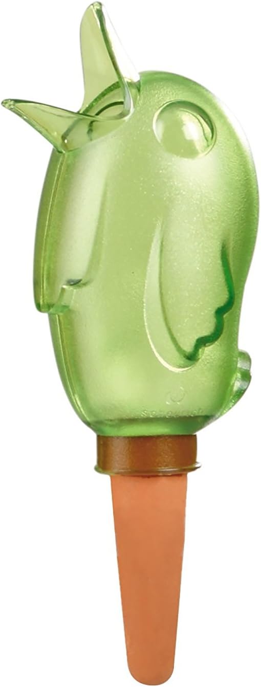 Scheurich Wasserspender B&ouml;rdy S | 6 x Gr&uuml;n | 90ml F&uuml;llmenge | Bew&auml;sserungskugel klein mit Ton Fu&szlig; | Wasserspender Pflanzen und Blumen Terrakotta Stiel - Bild 1