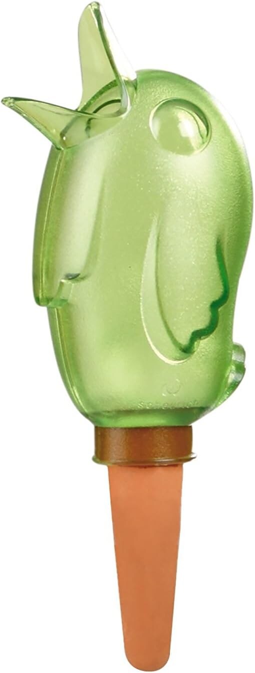 Scheurich Wasserspender Bördy S   6 x Grün   90ml Füllmenge   Bewässerungskugel klein mit Ton Fuß   Wasserspender Pflanzen und Blumen Terrakotta Stiel | 04251888506085