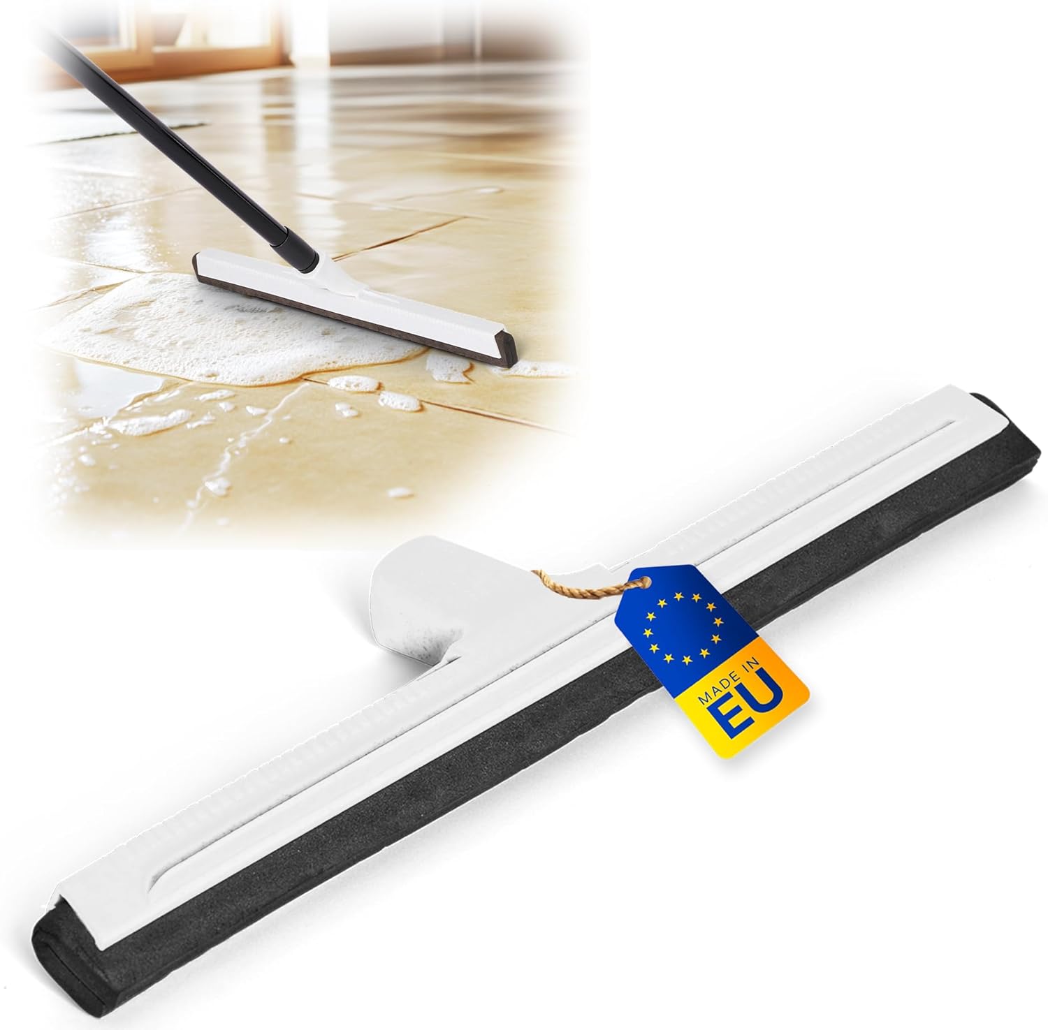 Novaliv 5X Badabzieher Kunststoff 43 cm Dusche Wasser Abzieher Schieber f&uuml;r Boden Wasserabzieher Terasse Boden I Badabzieher DuscheXXL breit Fliesen I Abzieher Fenster Profi - Bild 1