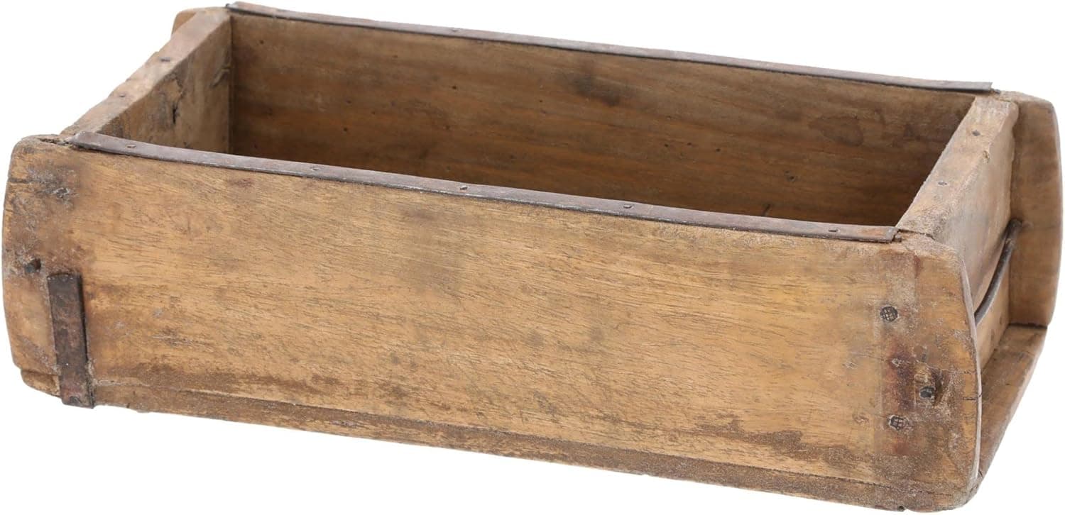 Novaliv Holzkiste Vintage 30 x 15 x 10 cm Alte Ziegelform Holz EIN KAMMER Allzweckkiste aus recyceltem Altholz Jede Form EIN Unikat - Geschenkkiste - Bild 1