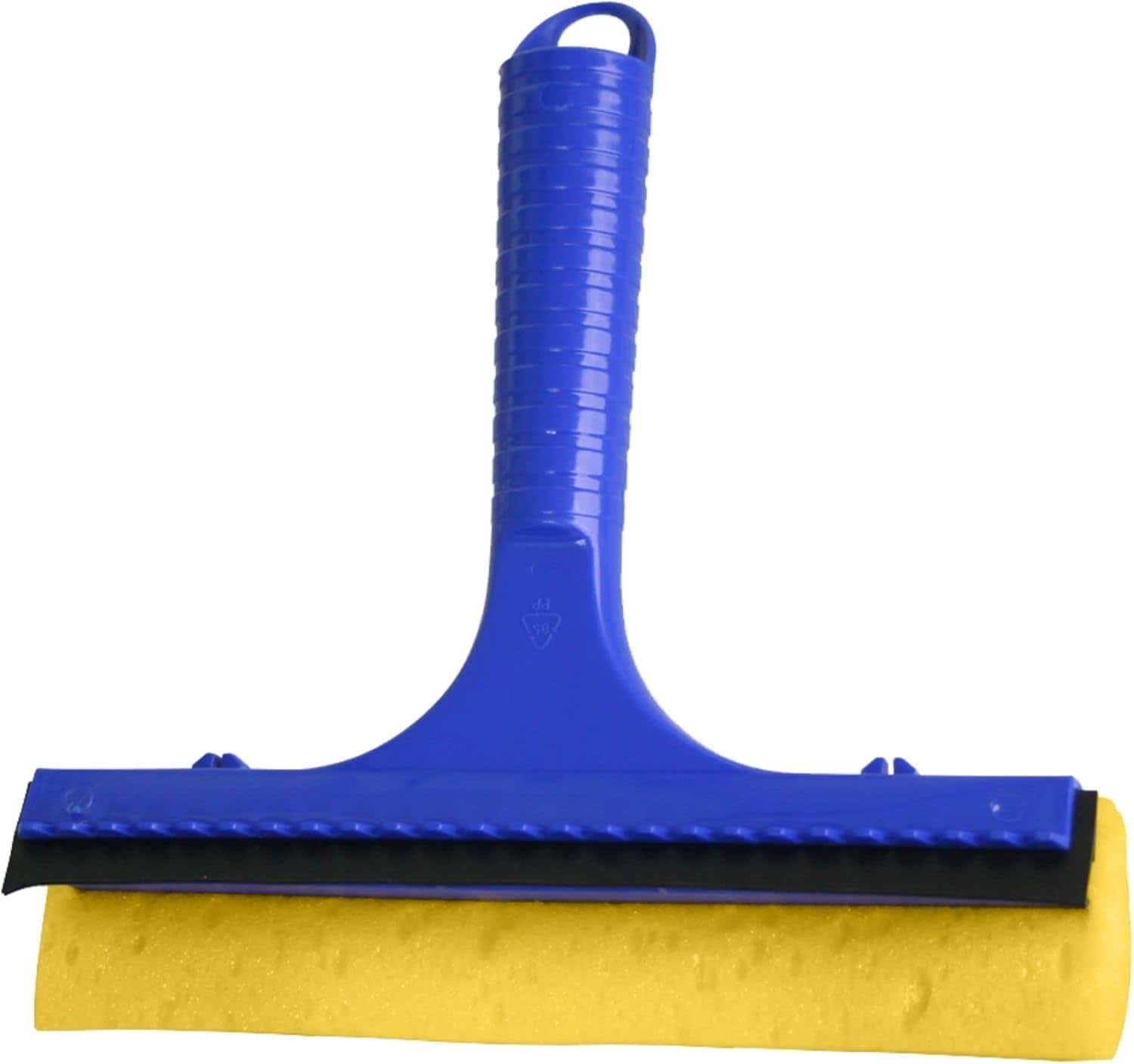 Novaliv Scheibenabzieher Auto 20 cm Blau Kunststoff mit Abziehlippe und Gummischwamm Auto Abzieher Autoscheibe Scheibenputzer Wischschwamm - Bild 1