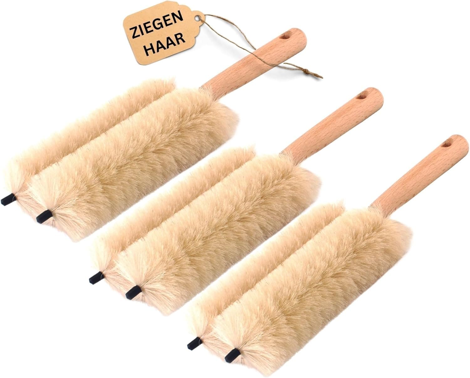 Novaliv 3X Heizk&ouml;rperb&uuml;rste Rippenheizk&ouml;rper Heizungsb&uuml;rste Heizk&ouml;rper Reinigungsb&uuml;rste 29x8x5cm IDEAL als Heizung Reinigungsb&uuml;rste Rippen 2-Fach Gabel Heizk&ouml;rper-Staubwedel dustoff - Bild 1