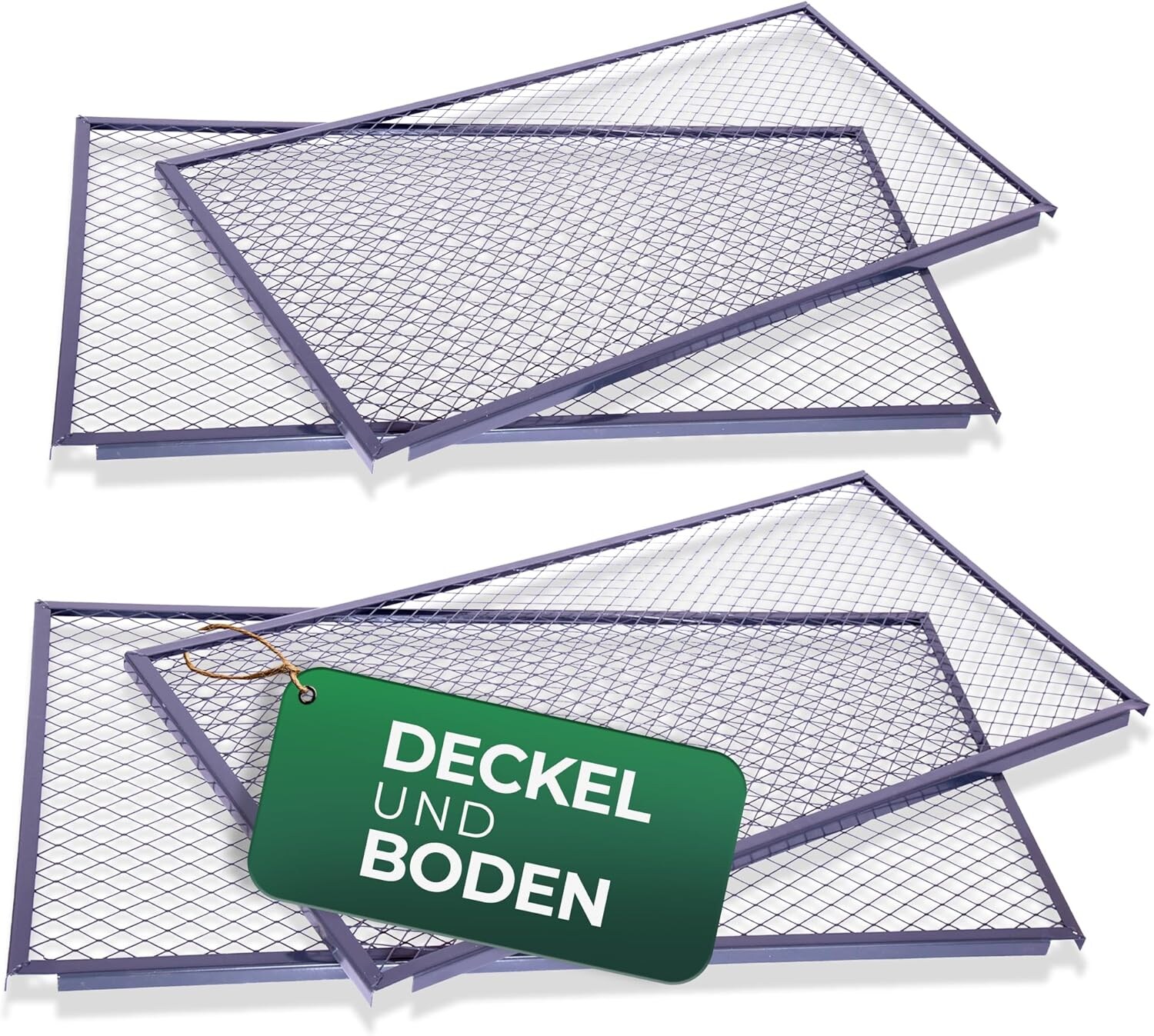 Novatool Garten-Komposter Deckel und Boden, Komposter mit erweiterbarem Stecksytem, pulverbeschichteter Metallkomposter mit 1000 Liter Volumen, Kompost Kompostgitter Kompostkiste Bio Rasenkomposter | 04251888535528