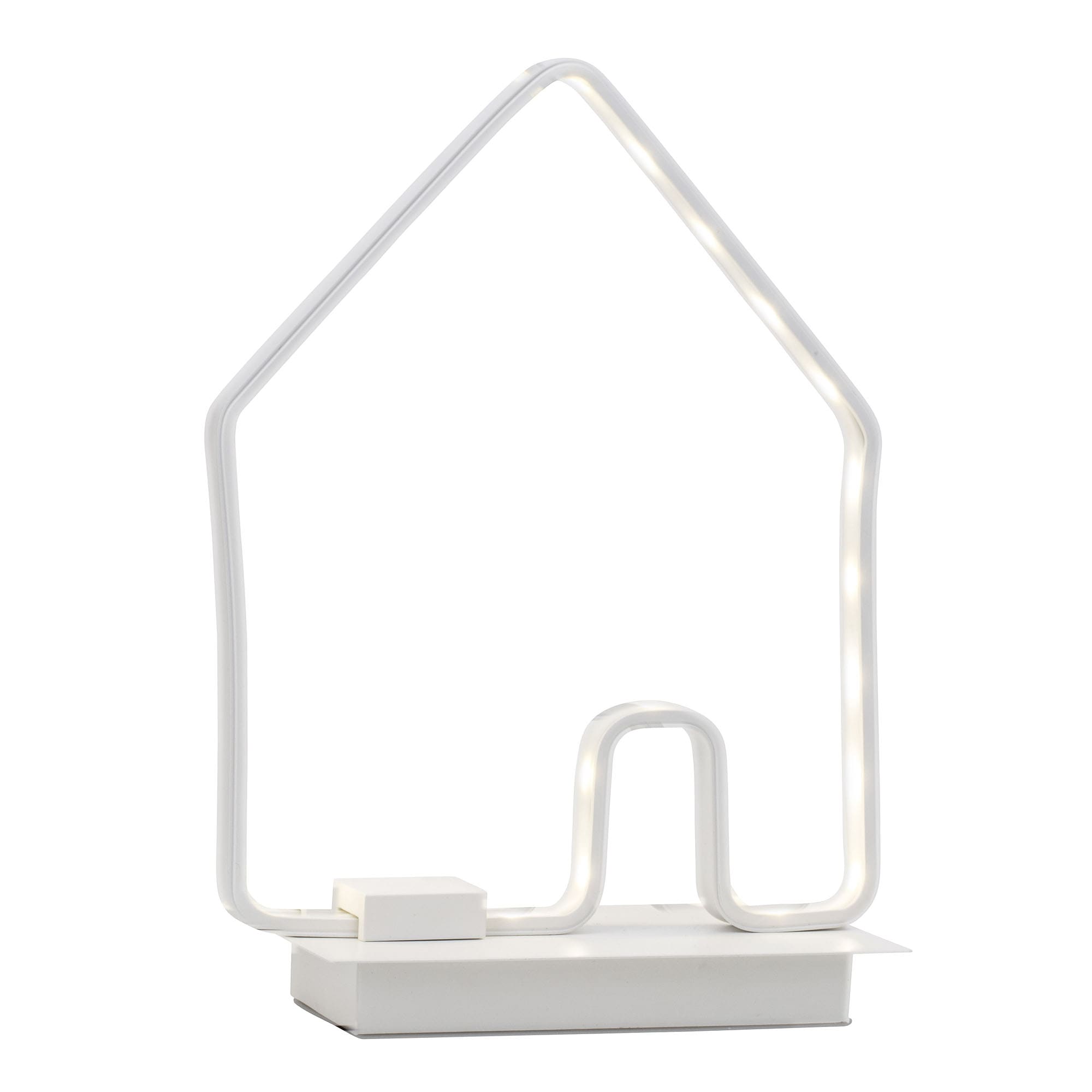 BRILLIANT Lampe Casita LED Tischleuchte wei&szlig; | 1x 6W LED integriert (SMD), (300lm, 4000K) | Mit Schnurzwischenschalter - Bild 1