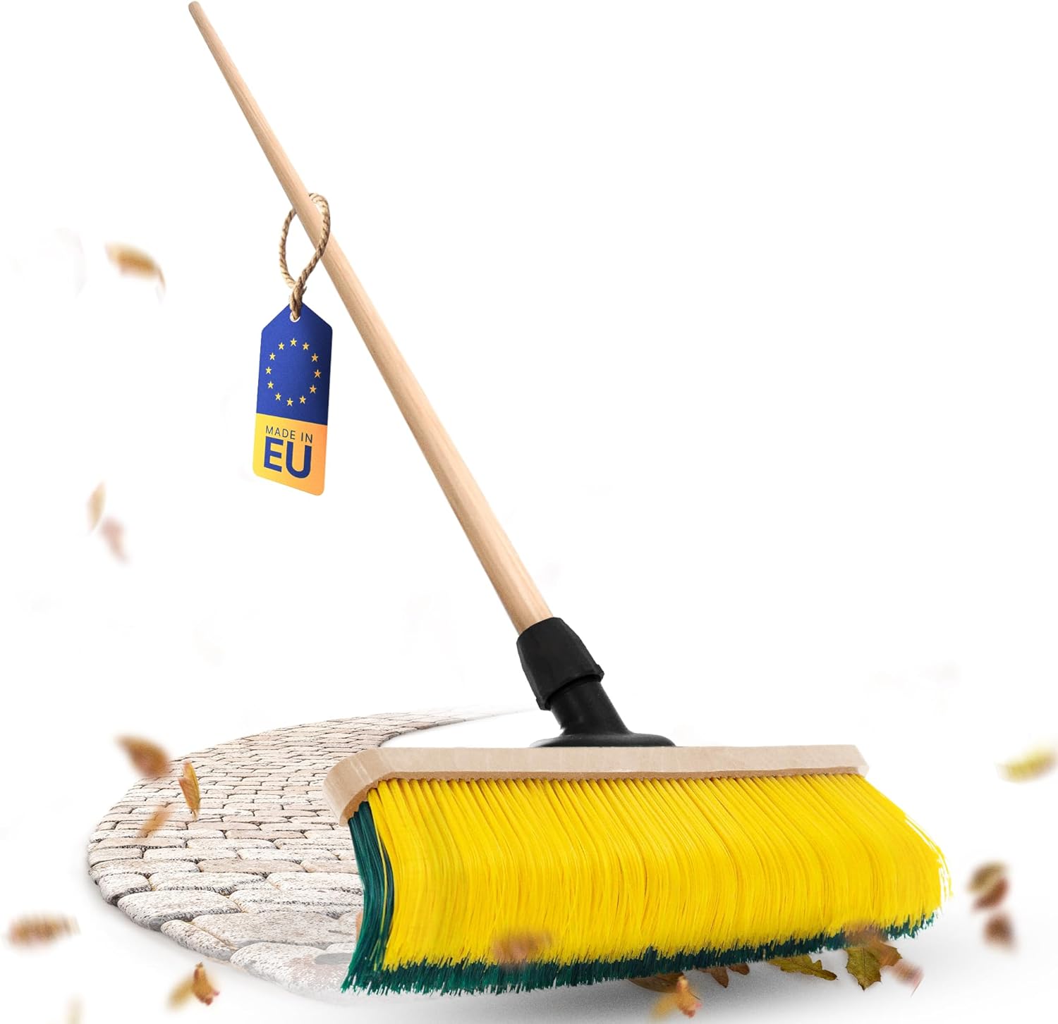 Novaliv Krallenbesen mit Stiel 60cm , Spezialbesen gebogenen Borsten Borsten -Ideal als Gartenbesen , Kratzbesen , Kunstrasen Besen , Optimal f&uuml;r Camping , Stra&szlig;enbesen - Bild 1