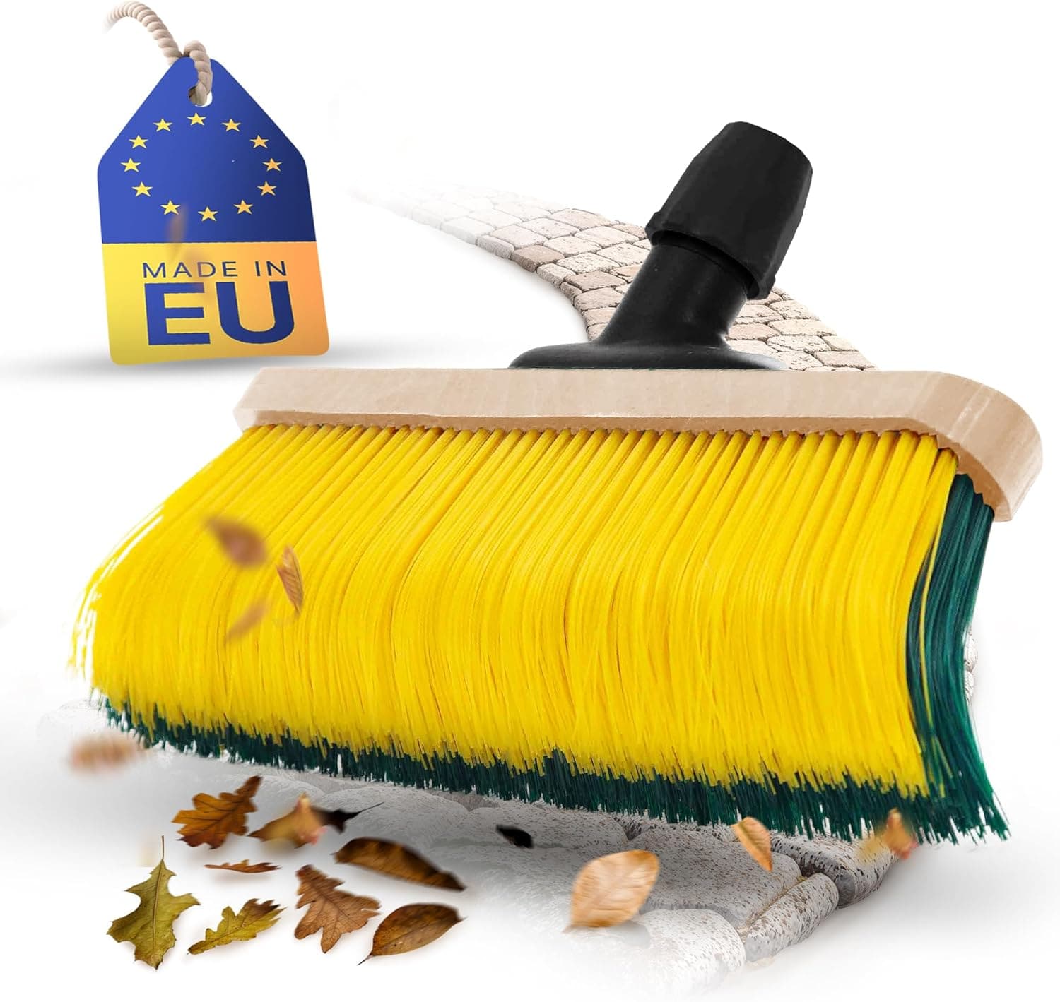 Novaliv Premium Krallenbesen Besenkopf 50cm , Spezialbesen gebogenen Borsten - Ideal als Gartenbesen , Kratzbesen , Kunstrasen Besen , Optimal f&uuml;r Camping , Stra&szlig;enbesen , Kehrbesen - Bild 1