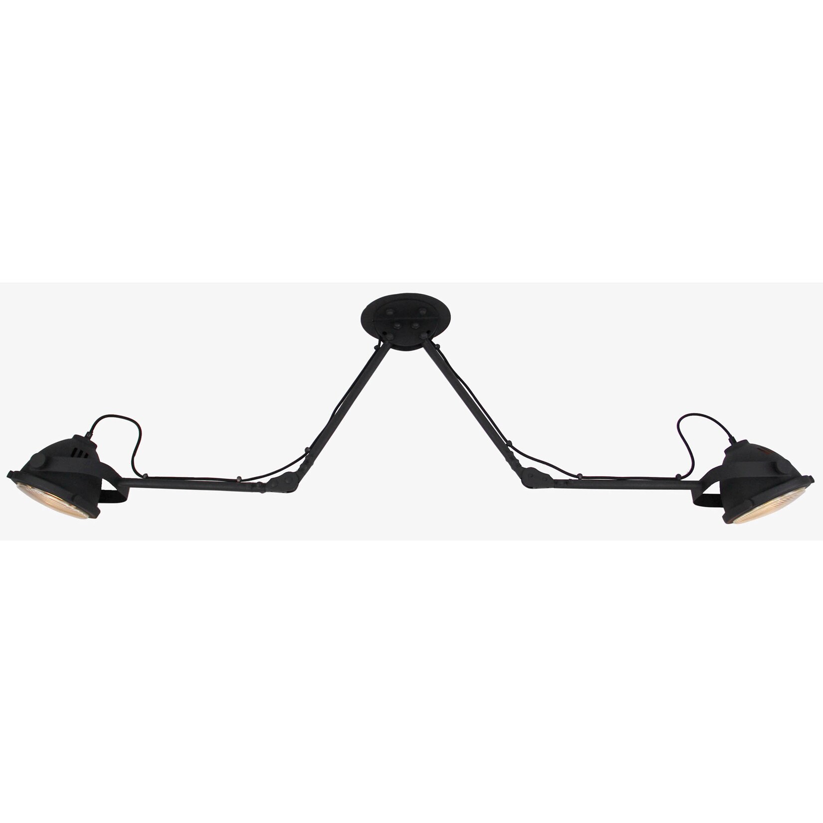 BRILLIANT Lampe Carmen Deckenspot 2flg schwarz korund | 04004353322501
