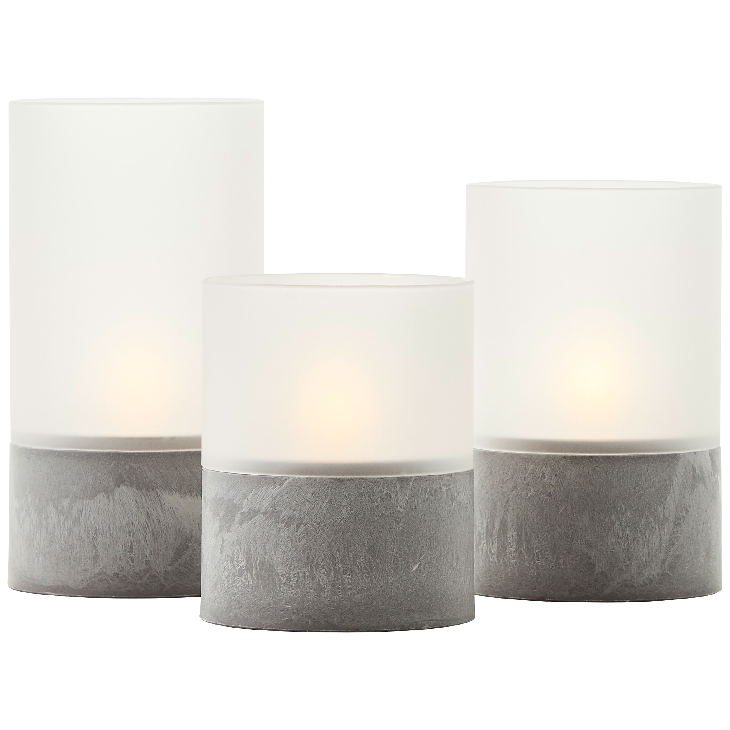 Brilliant Tischleuchte Bougie G92635A22 Au&szlig;enbereich, Badezimmer, Wohnzimmer, Schlafzimmer, Esszimmer Kunststoff/Glas Outdoor, Indoor grau - - Bild 1