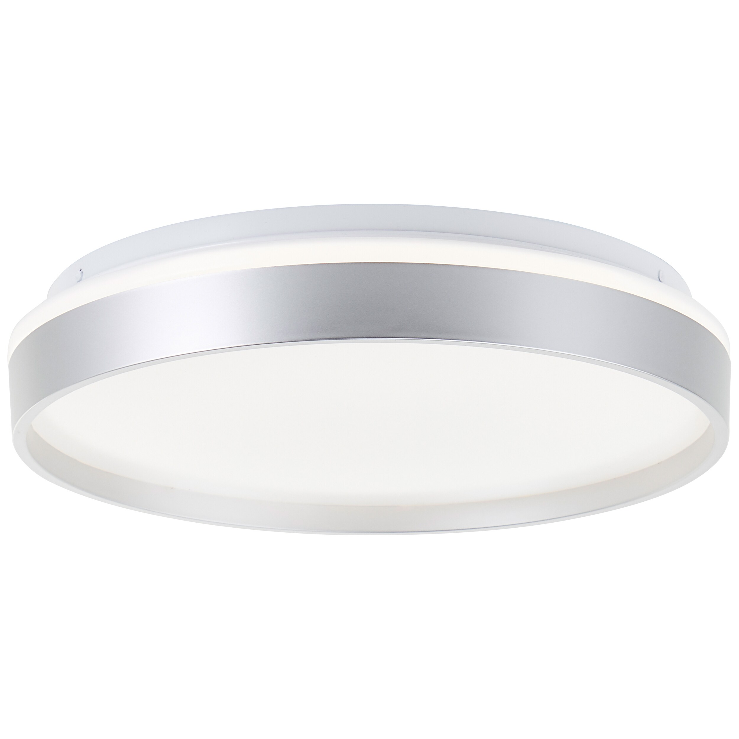 Brilliant LED Deckenleuchte Britt G80760/58 Flur, K&uuml;che, Wohnzimmer, Schlafzimmer, Arbeitszimmer Metall/Kunststoff Indoor Decke silber - LED fest integriert - Bild 1