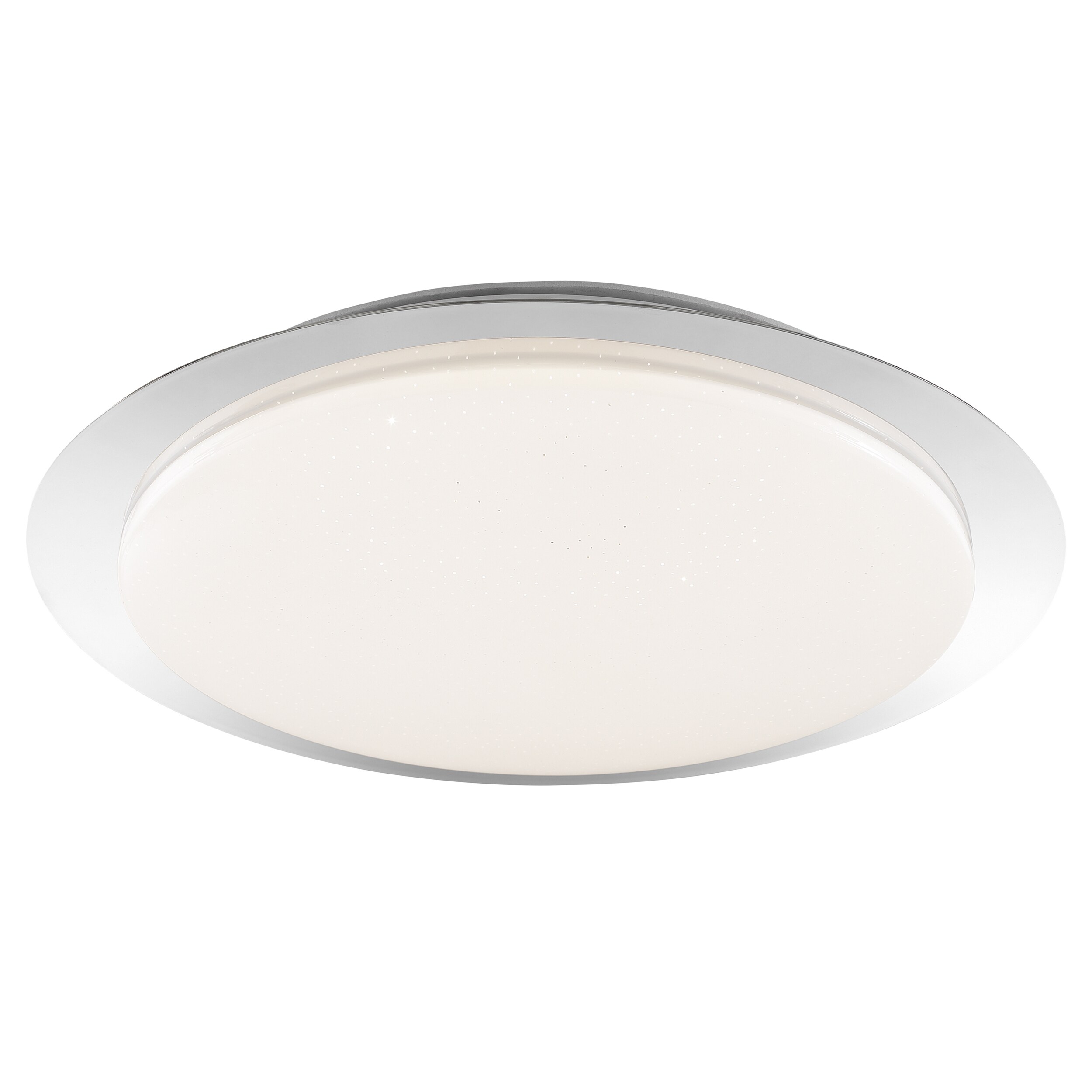 Brilliant LED Deckenleuchte Vittoria G81096/15 Badezimmer, K&uuml;che, Flur, Schlafzimmer, Wohnzimmer Kunststoff/Metall Outdoor, Indoor Decke chrom/wei&szlig; - LED fest integriert - Bild 1