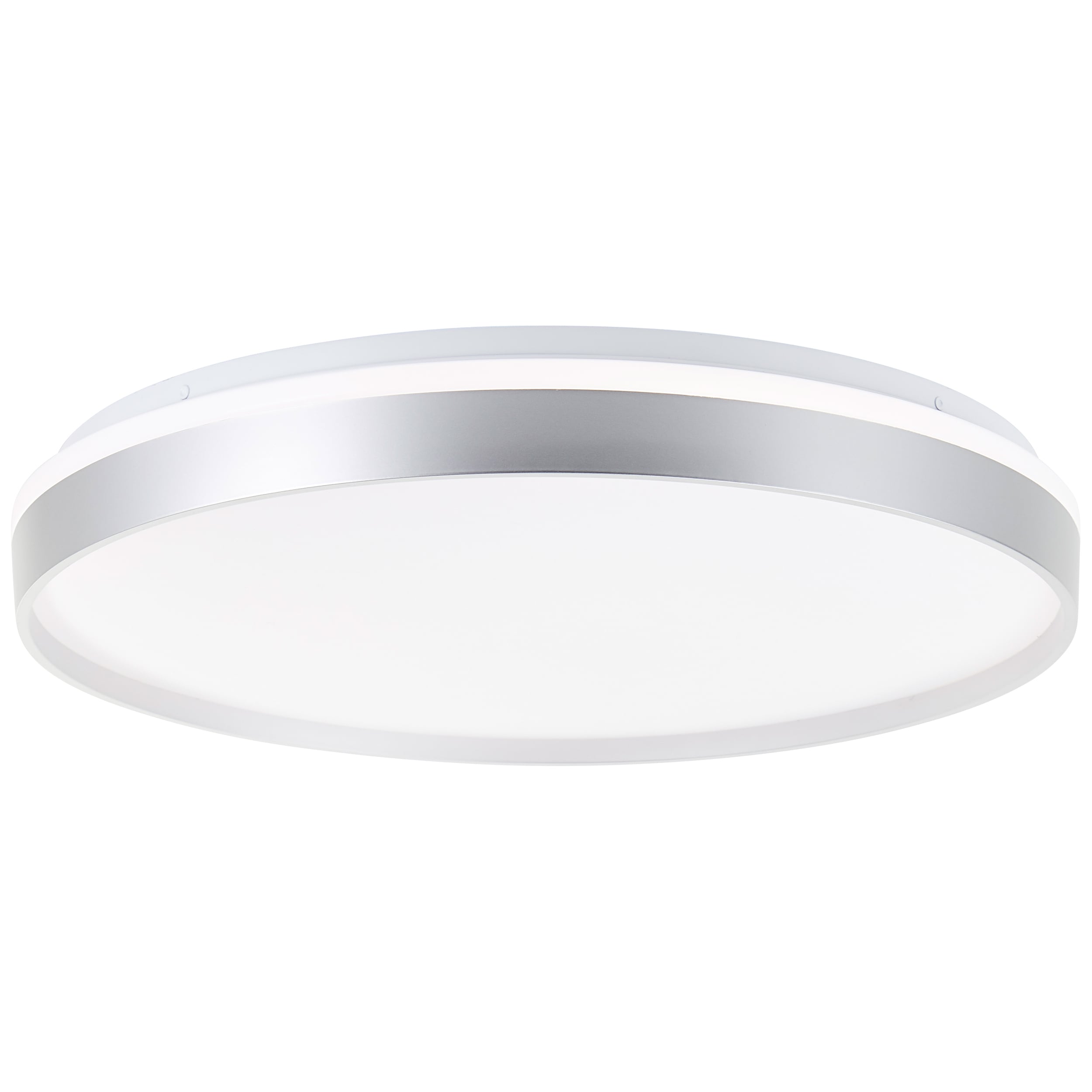 Brilliant LED Deckenleuchte Britt G80761/58 Flur, K&uuml;che, Wohnzimmer, Schlafzimmer, Arbeitszimmer Metall/Kunststoff Indoor Decke silber - LED fest integriert - Bild 1