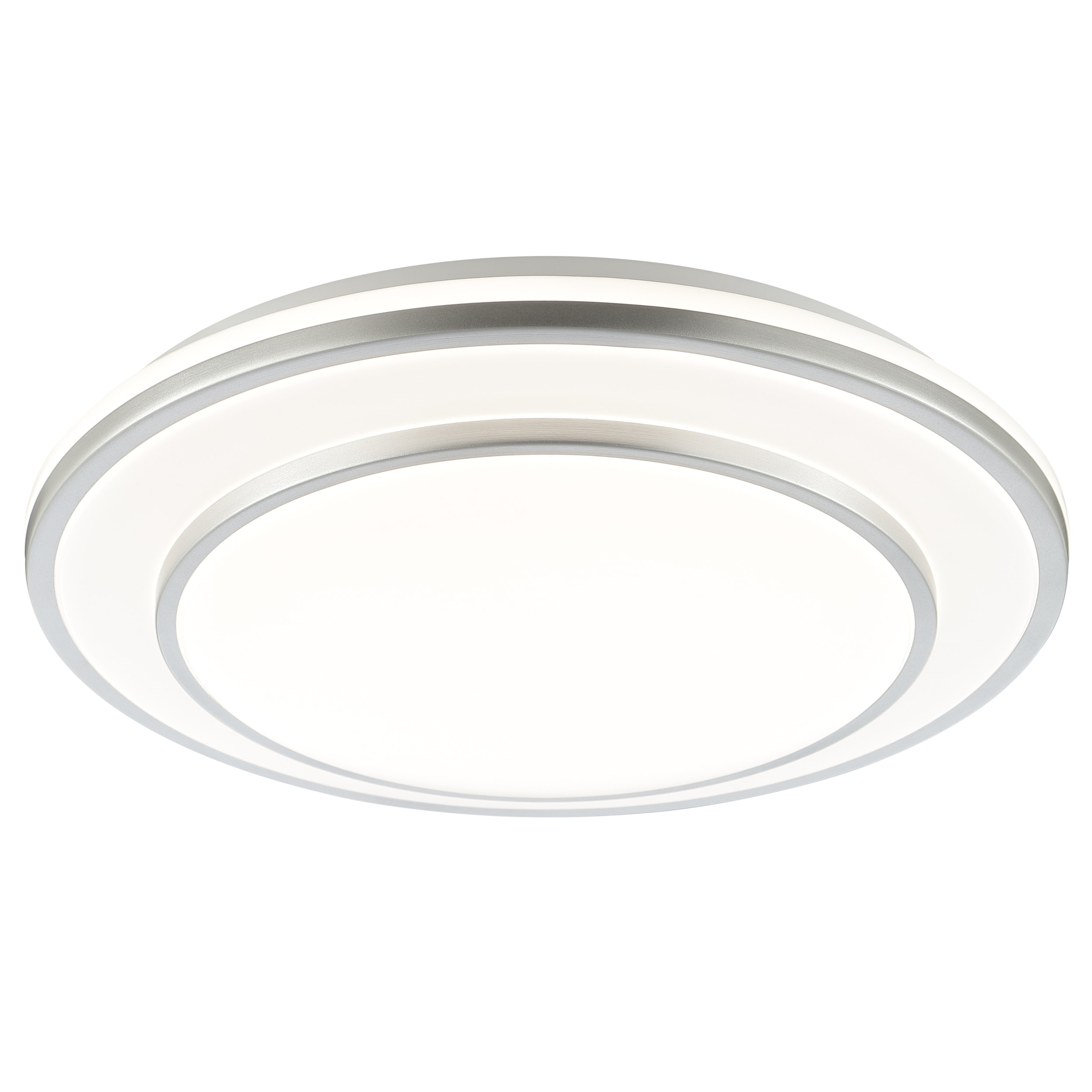 Brilliant LED Deckenleuchte Luciano G81117/21 Wohnzimmer, Schlafzimmer Metall/Kunststoff Indoor Decke silber - LED fest integriert - Bild 1