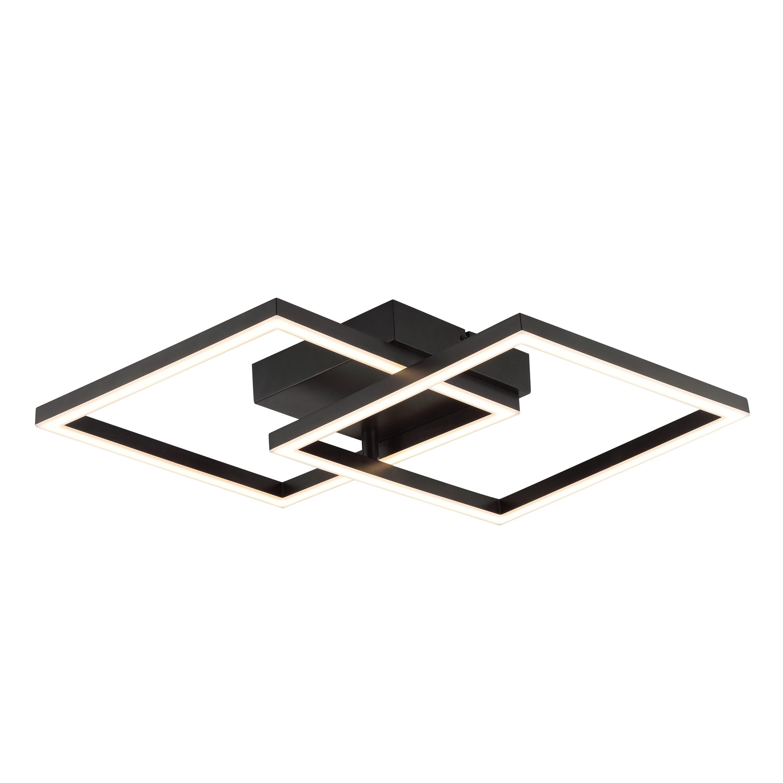 BRILLIANT Deckenleuchte Kaleo LED, 40,5&times;40,5 cm, 2400 lm, 3000 K, Metall, schwarz - Bild 1