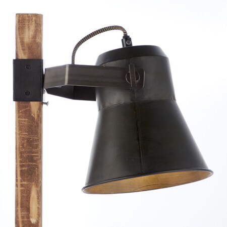 BRILLIANT Lampe Netto für | schwarz bei stahl/holz (nicht geeignet A60, | Schnurzwischenschalter Plow online Normallampen Tischleuchte Mit enthalten) kaufen 1x E27, 10W