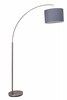 BRILLIANT eisen/grau Normallampen kaufen online | Clarie Lampe Mit (nicht | geeignet für E27, 1x bei 60W, A60, Netto Bogenstandleuchte Fußschalter 1,8m enthalten)