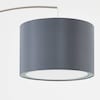 BRILLIANT Lampe Clarie Bogenstandleuchte 1,8m eisen/grau | 1x A60, E27, 60W,  geeignet für Normallampen (nicht enthalten) | Mit Fußschalter online kaufen  bei Netto