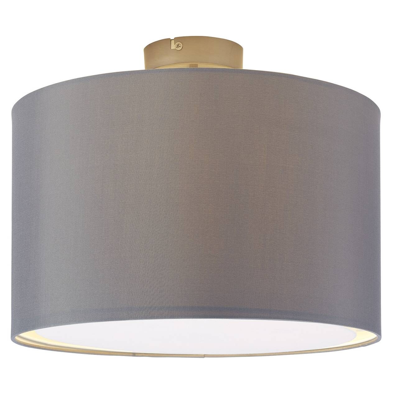 BRILLIANT Lampe Clarie Deckenleuchte 40cm eisen/grau   1x A60, E27, 60W, geeignet für Normallampen (nicht enthalten)   F