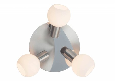 BRILLIANT Lampe Tiara Spotrondell 3flg eisen/weiß | 3x D45, E14, 40W,  geeignet für Tropfenlampen (nicht enthalten) | Köpfe schwenkbar online  kaufen bei Netto